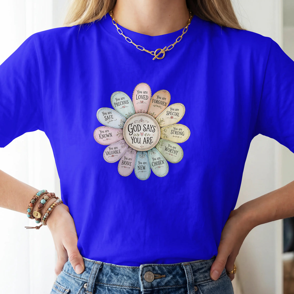 God Says You Are Christian Faith T shirt. DuoCreationZ