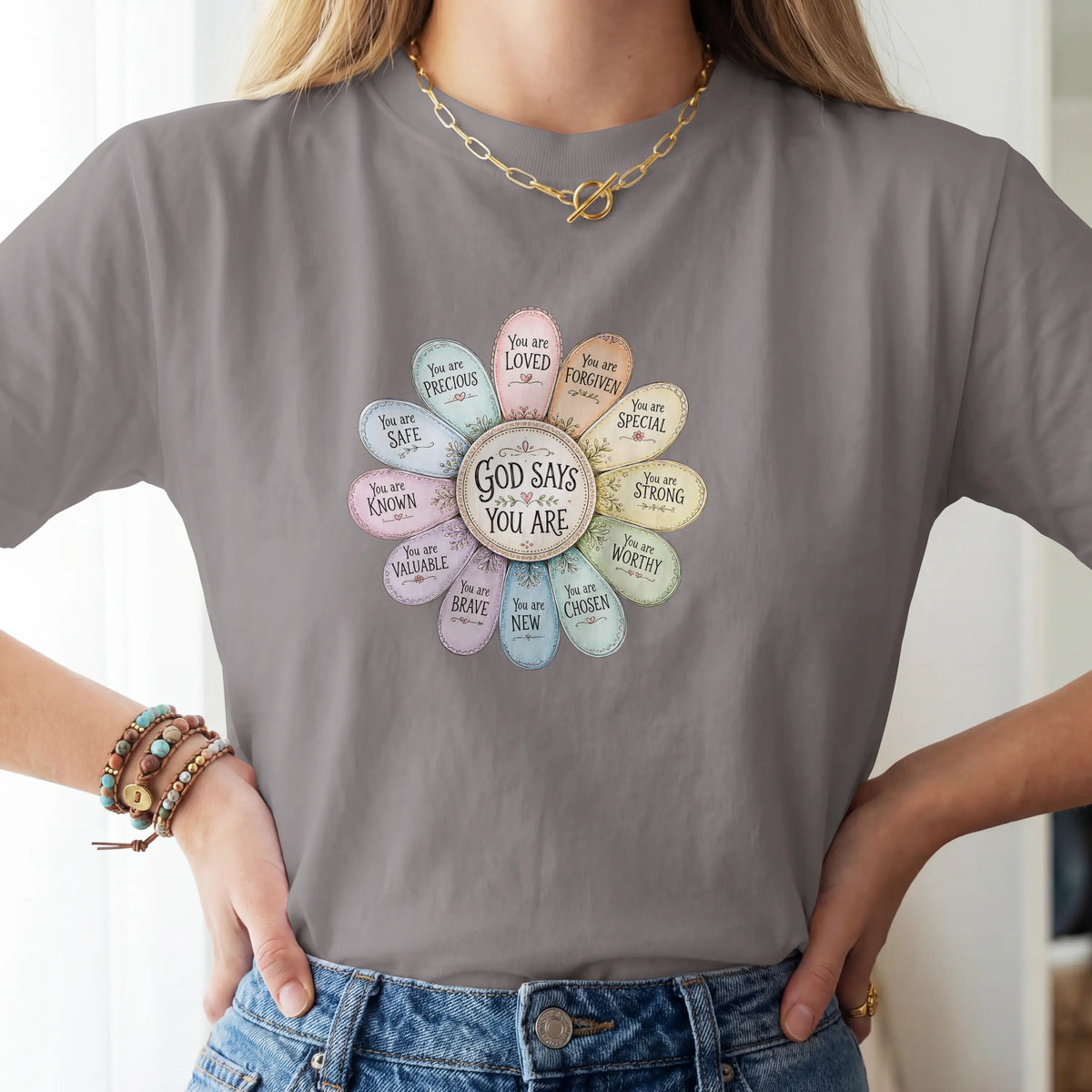 God Says You Are Christian Faith T shirt. DuoCreationZ