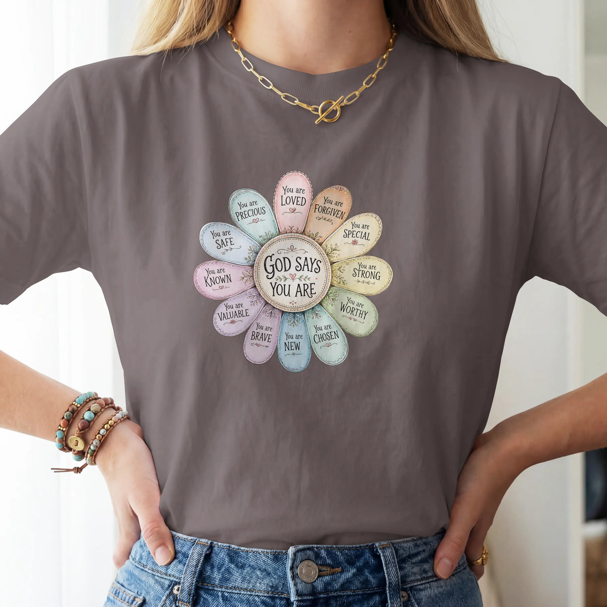 God Says You Are Christian Faith T shirt. DuoCreationZ