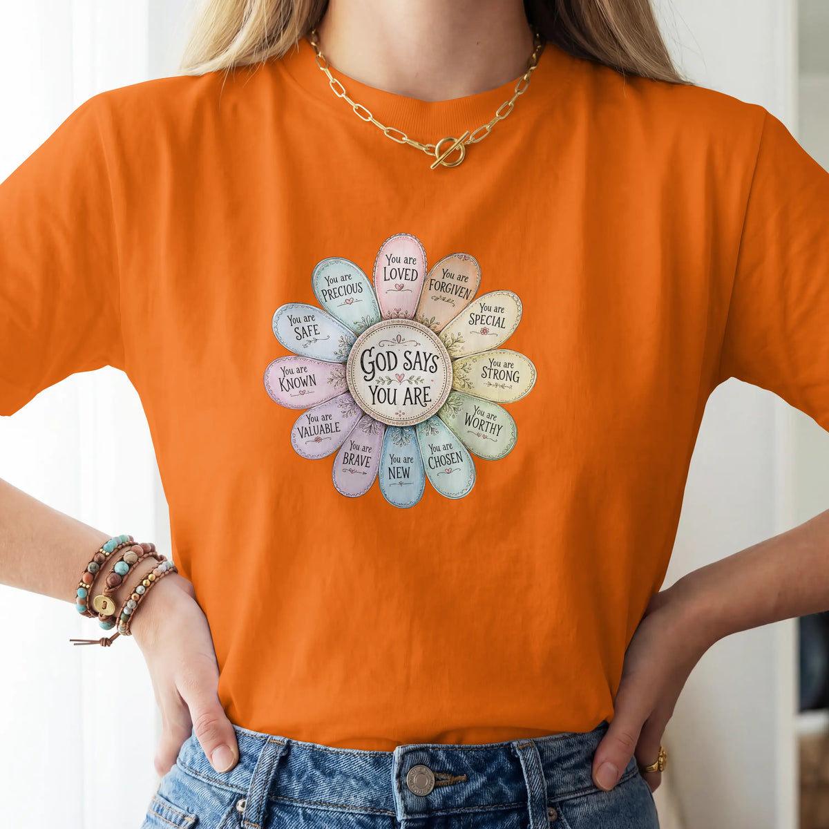 God Says You Are Christian Faith T shirt. DuoCreationZ