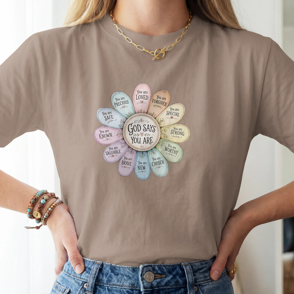 God Says You Are Christian Faith T shirt. DuoCreationZ