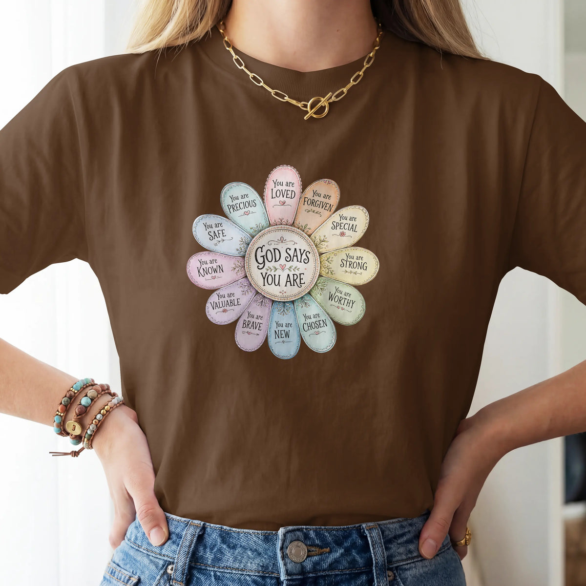 God Says You Are Christian Faith T shirt. DuoCreationZ