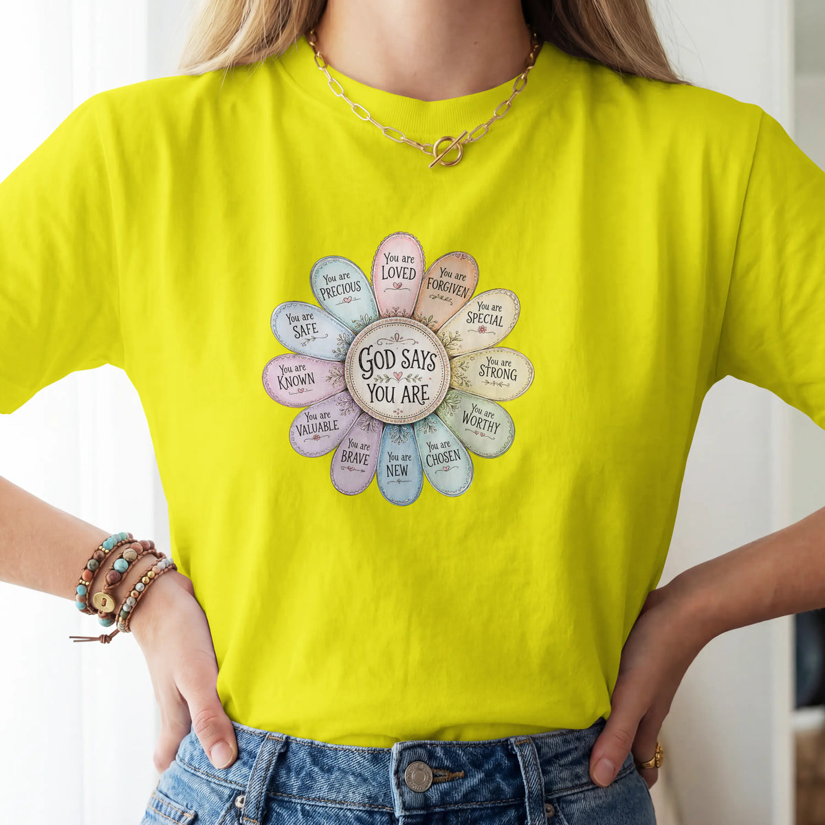 God Says You Are Christian Faith T shirt. DuoCreationZ