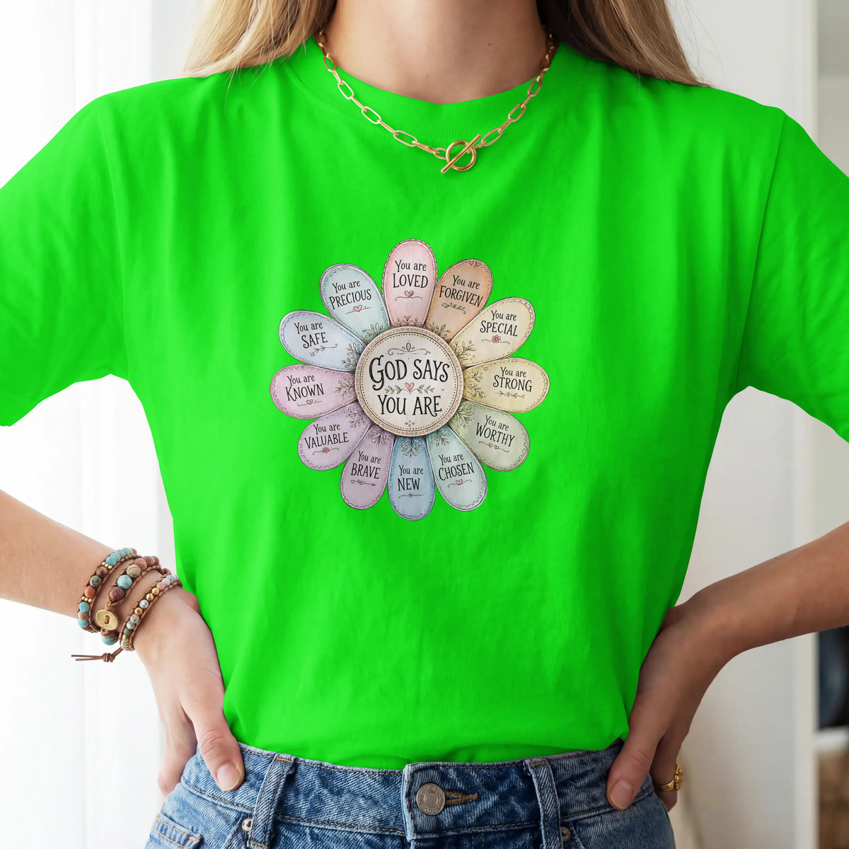 God Says You Are Christian Faith T shirt. DuoCreationZ