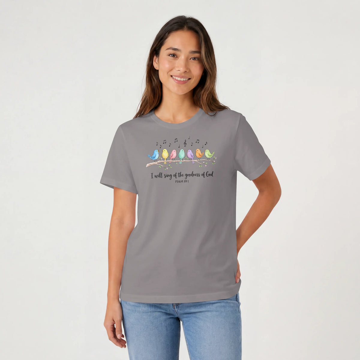 I will sing of the Goodness of God Birds Christian T Shirt -psalm 89:1 DuoCreationZ