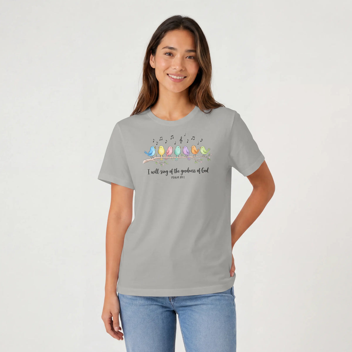 I will sing of the Goodness of God Birds Christian T Shirt -psalm 89:1 DuoCreationZ