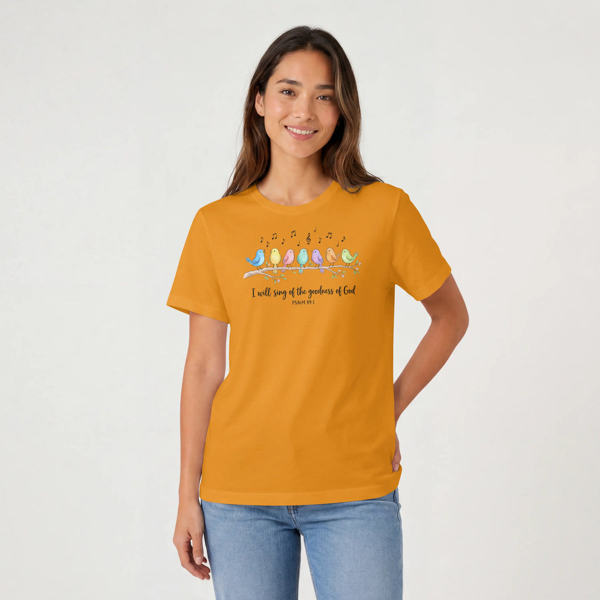 I will sing of the Goodness of God Birds Christian T Shirt -psalm 89:1 DuoCreationZ