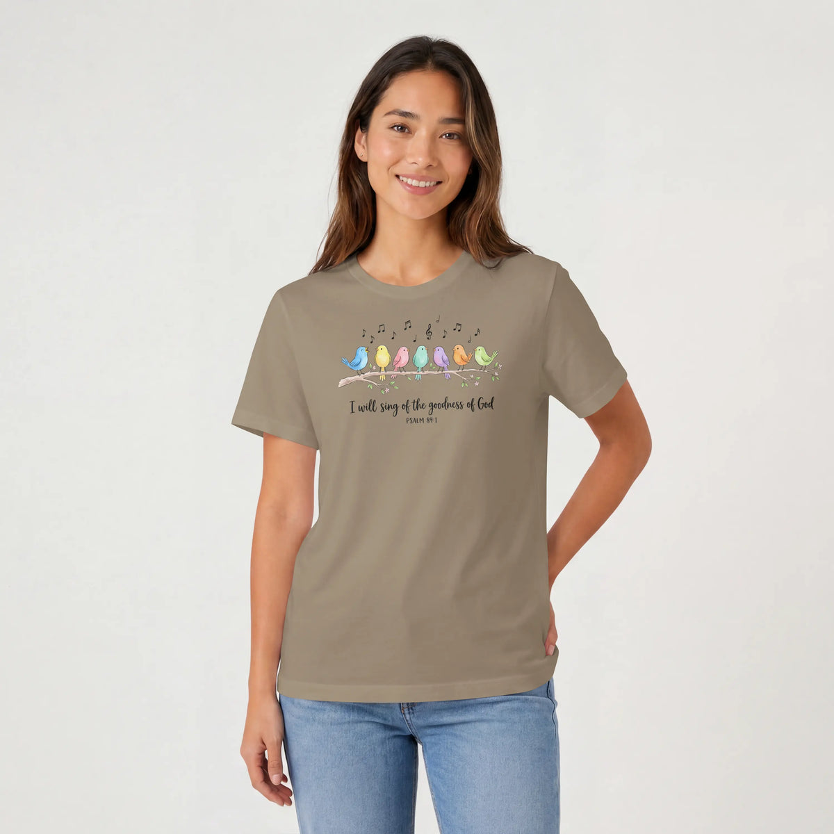 I will sing of the Goodness of God Birds Christian T Shirt -psalm 89:1 DuoCreationZ
