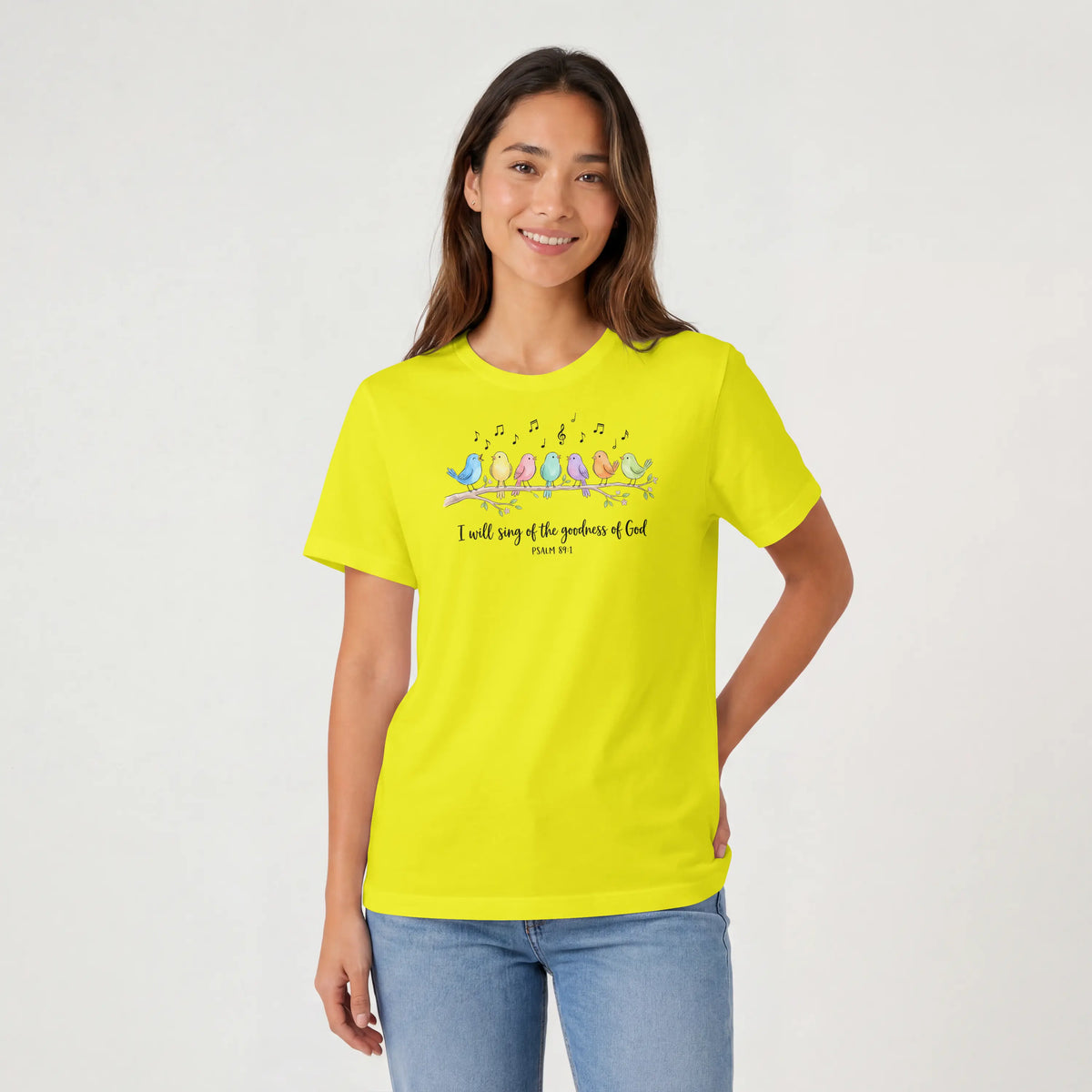 I will sing of the Goodness of God Birds Christian T Shirt -psalm 89:1 DuoCreationZ