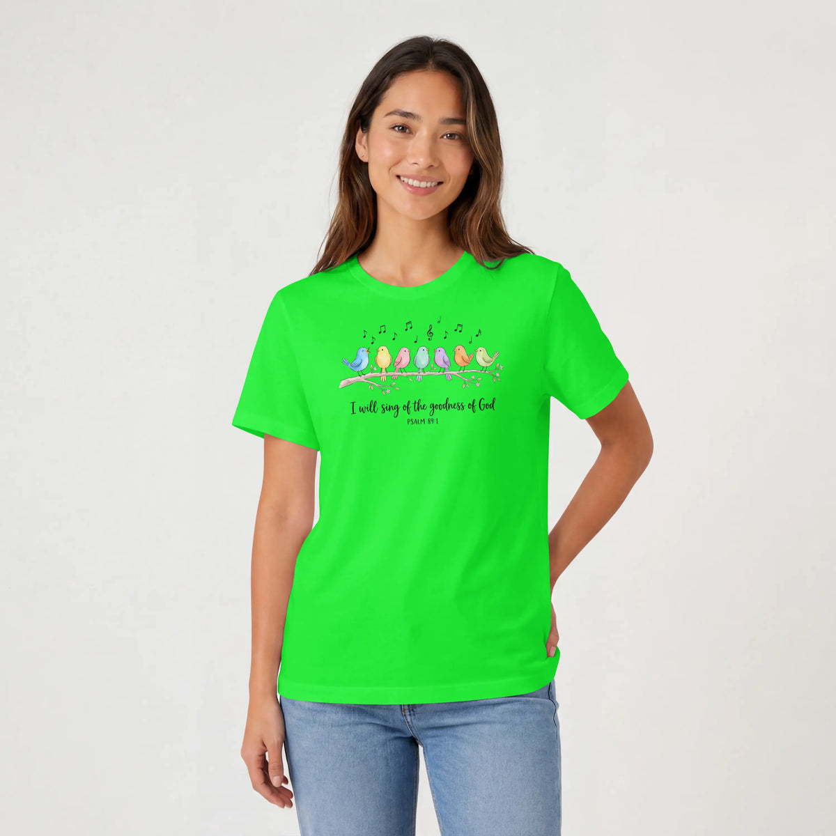I will sing of the Goodness of God Birds Christian T Shirt -psalm 89:1 DuoCreationZ