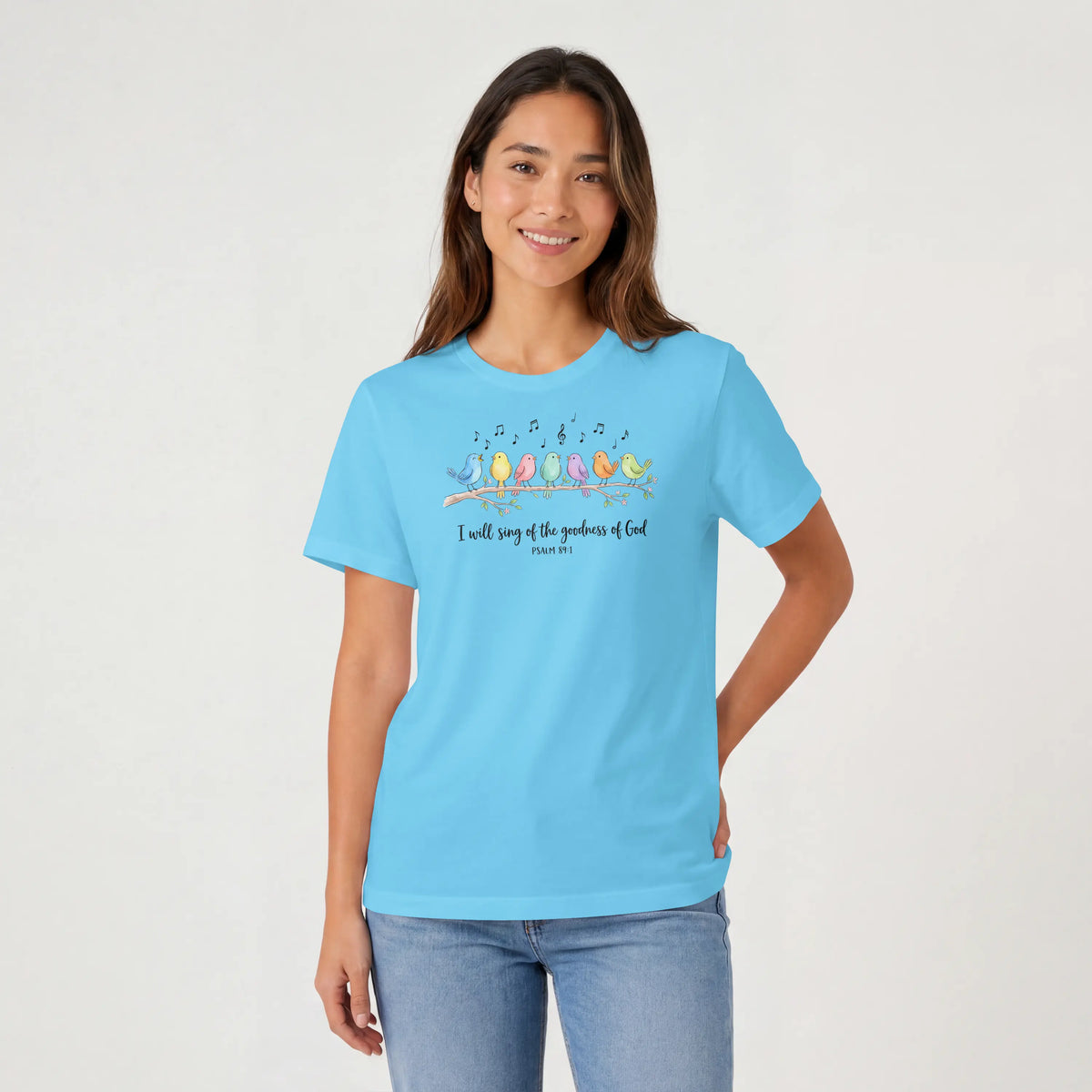 I will sing of the Goodness of God Birds Christian T Shirt -psalm 89:1 DuoCreationZ
