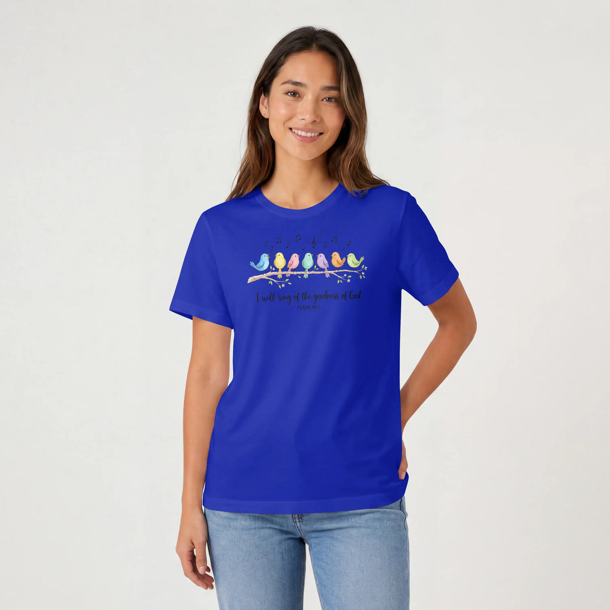 I will sing of the Goodness of God Birds Christian T Shirt -psalm 89:1 DuoCreationZ