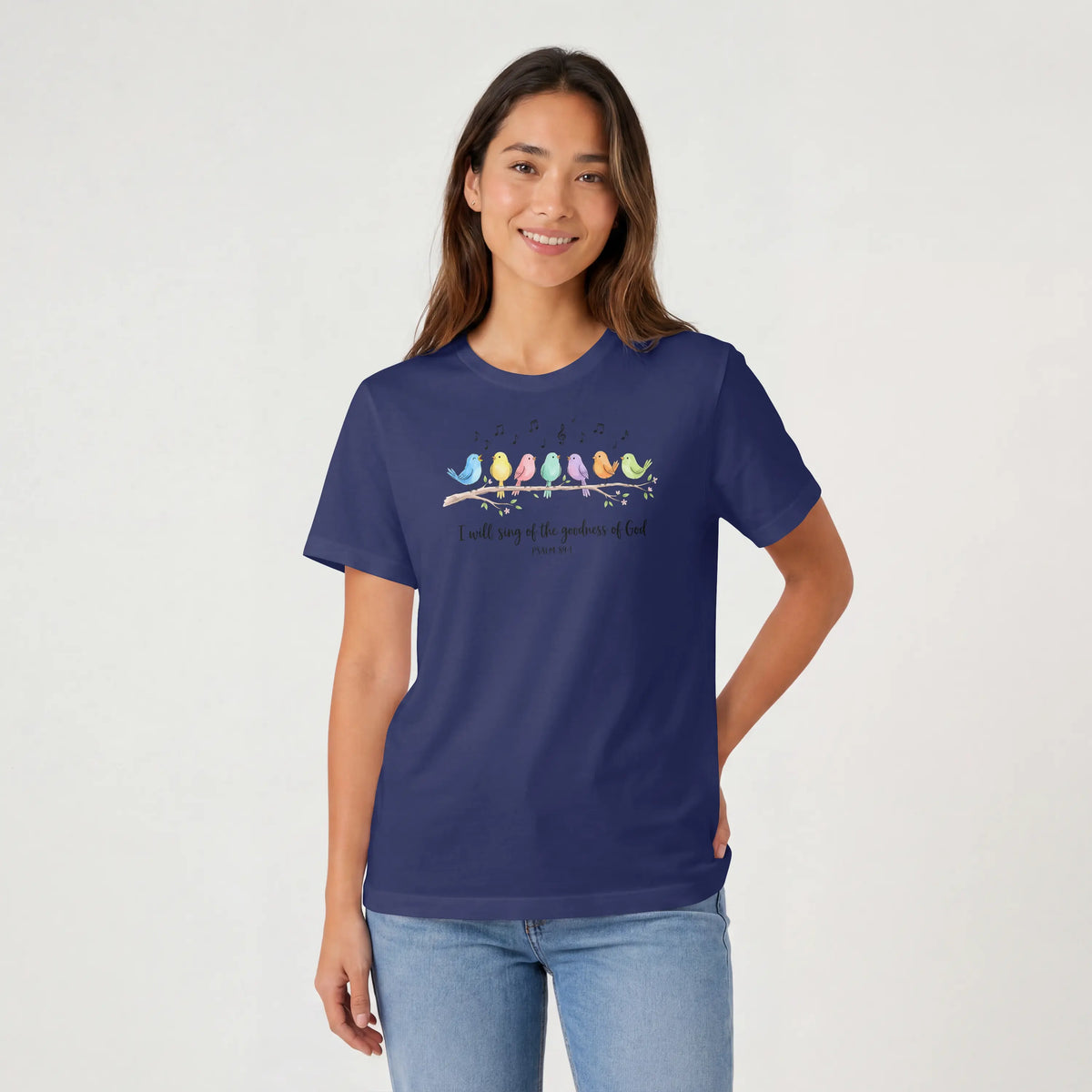 I will sing of the Goodness of God Birds Christian T Shirt -psalm 89:1 DuoCreationZ