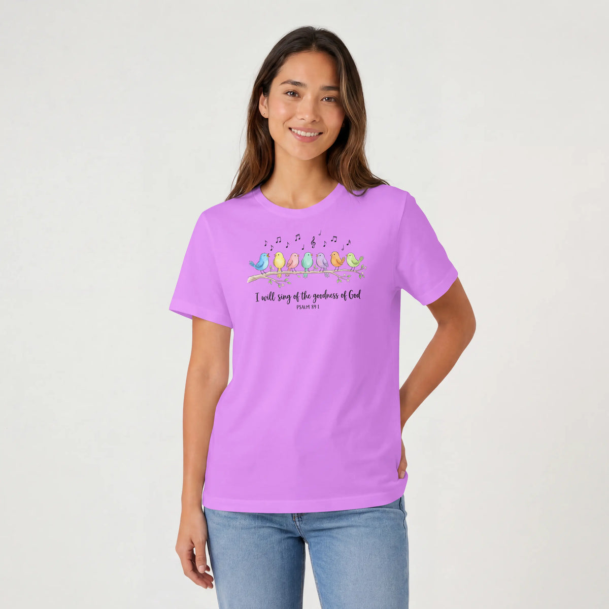I will sing of the Goodness of God Birds Christian T Shirt -psalm 89:1 DuoCreationZ
