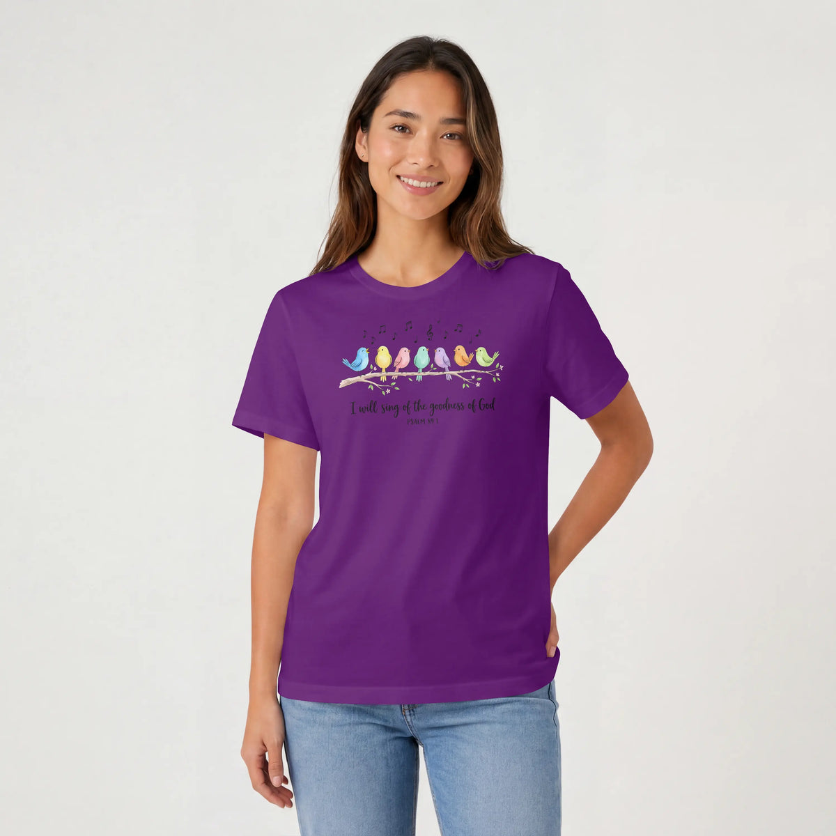 I will sing of the Goodness of God Birds Christian T Shirt -psalm 89:1 DuoCreationZ