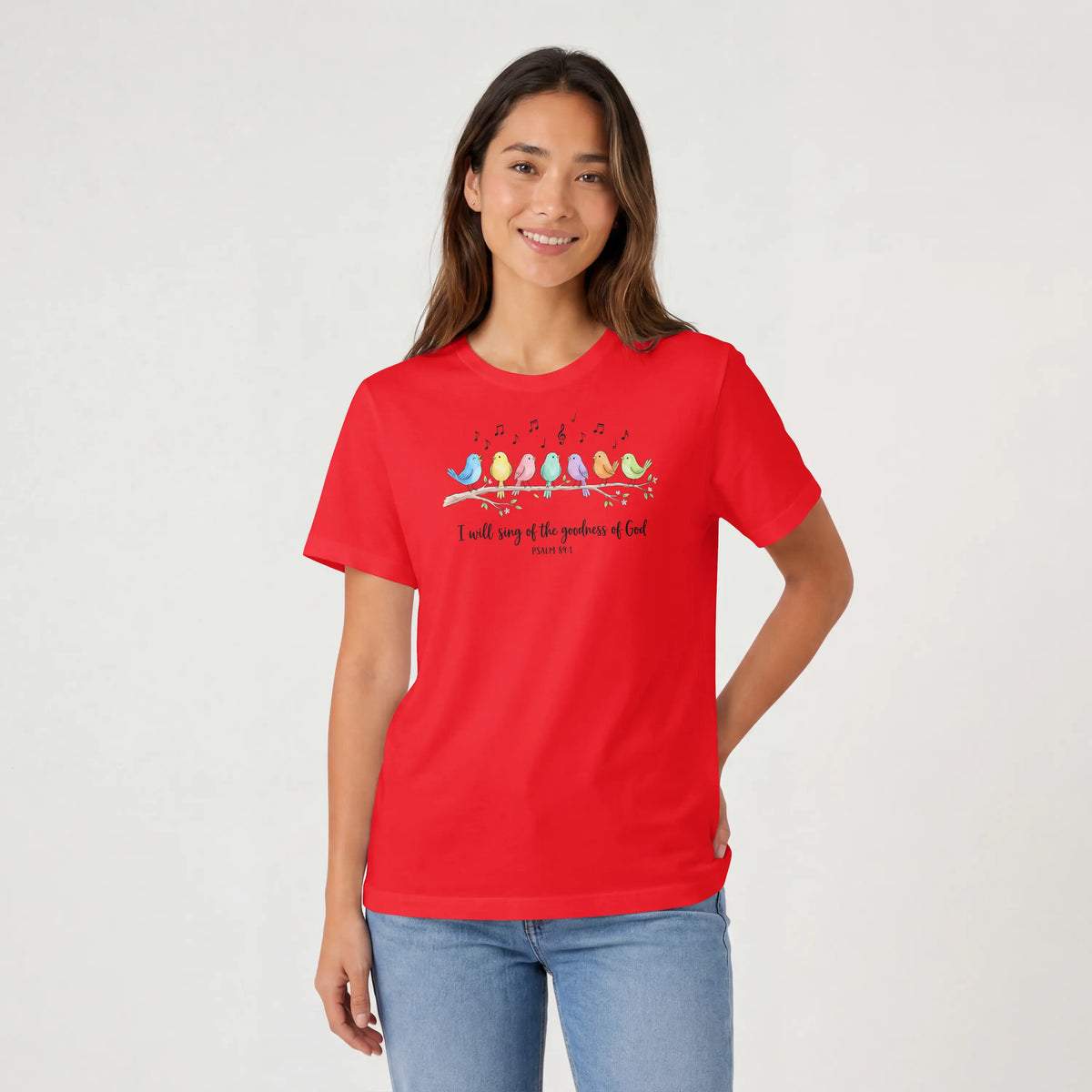I will sing of the Goodness of God Birds Christian T Shirt -psalm 89:1 DuoCreationZ