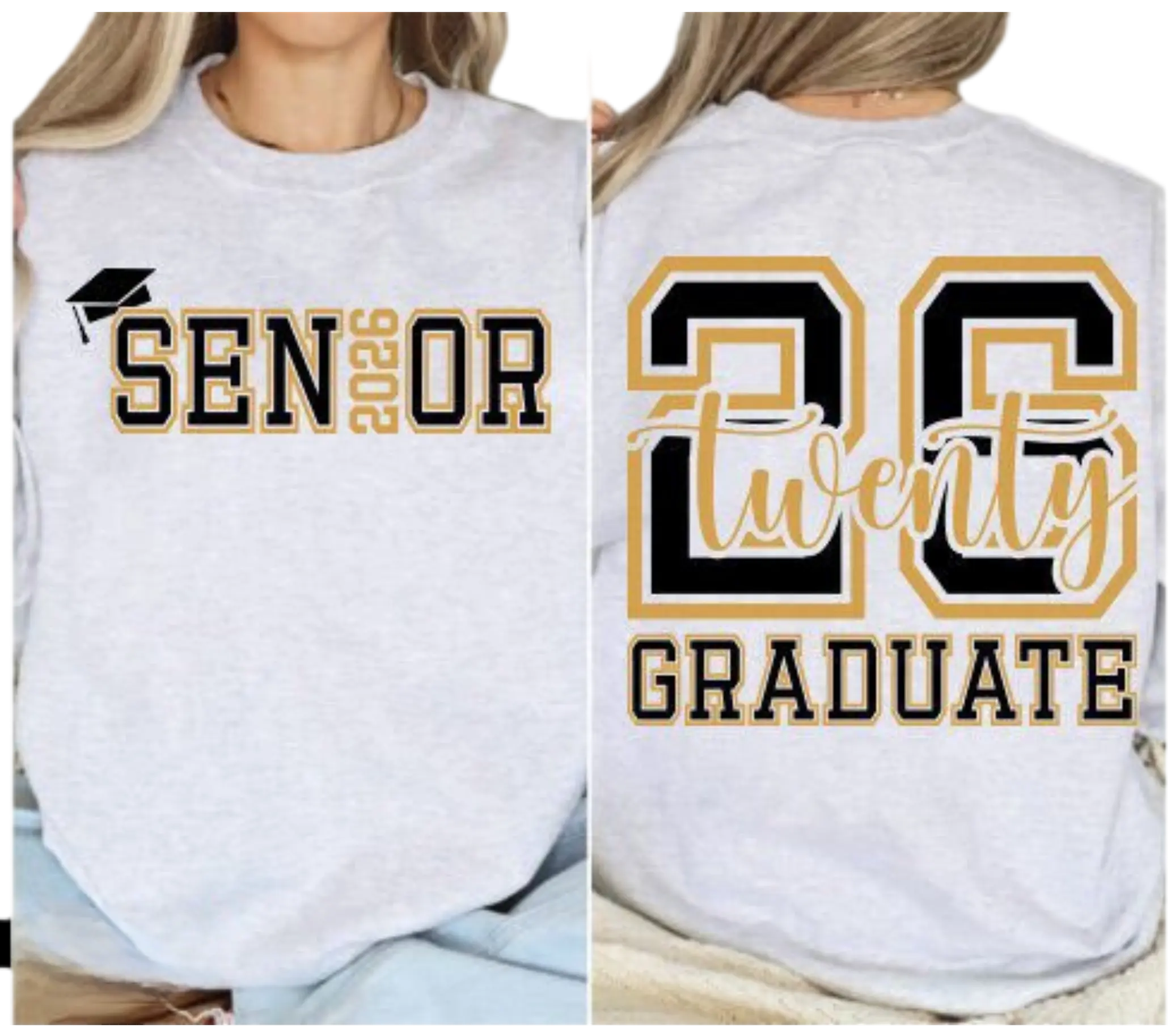 Class of 2026 Black and Gold DuoCreationZ