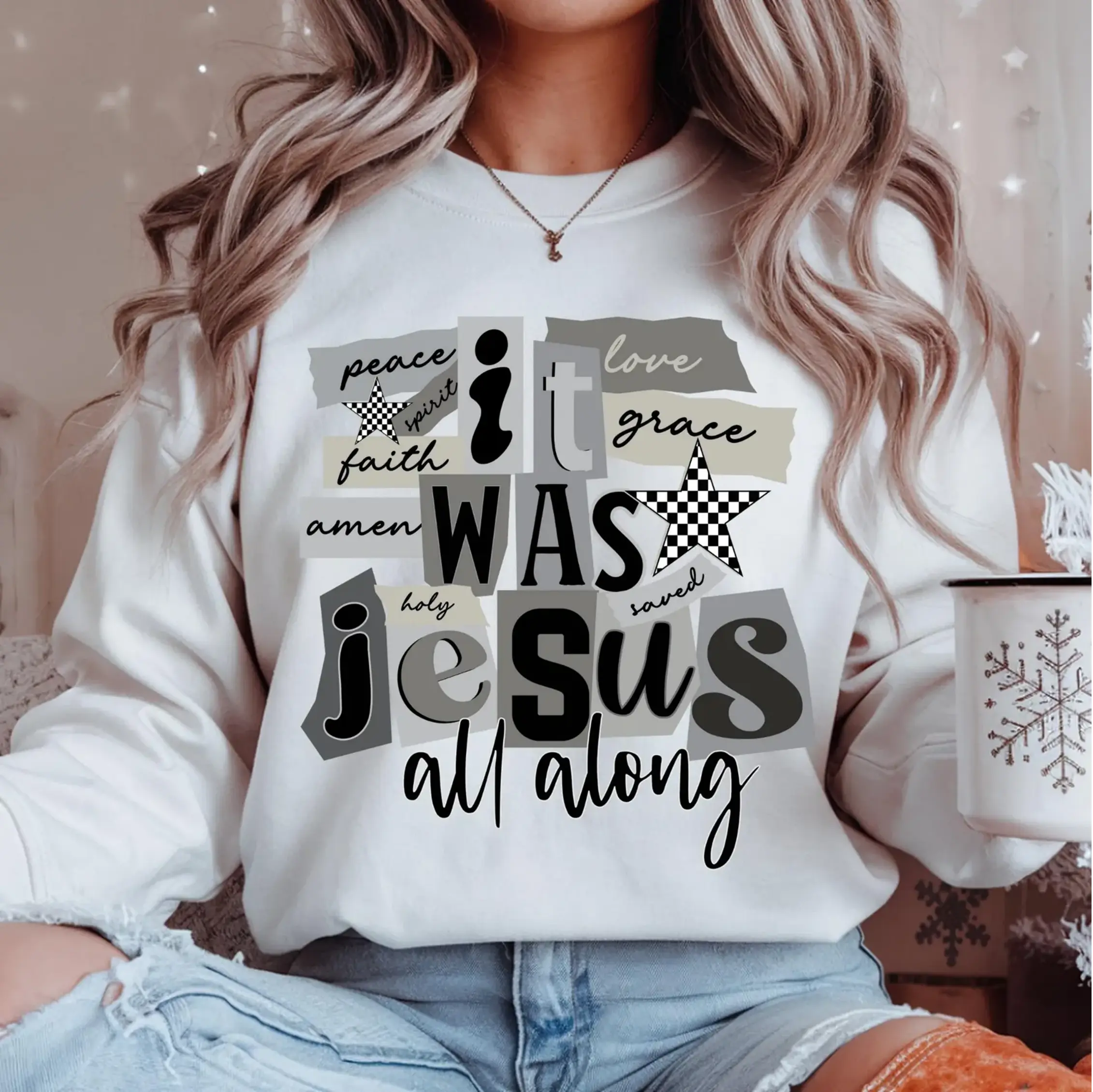 It was Jesus All alone Sweatshirt DuoCreationZ