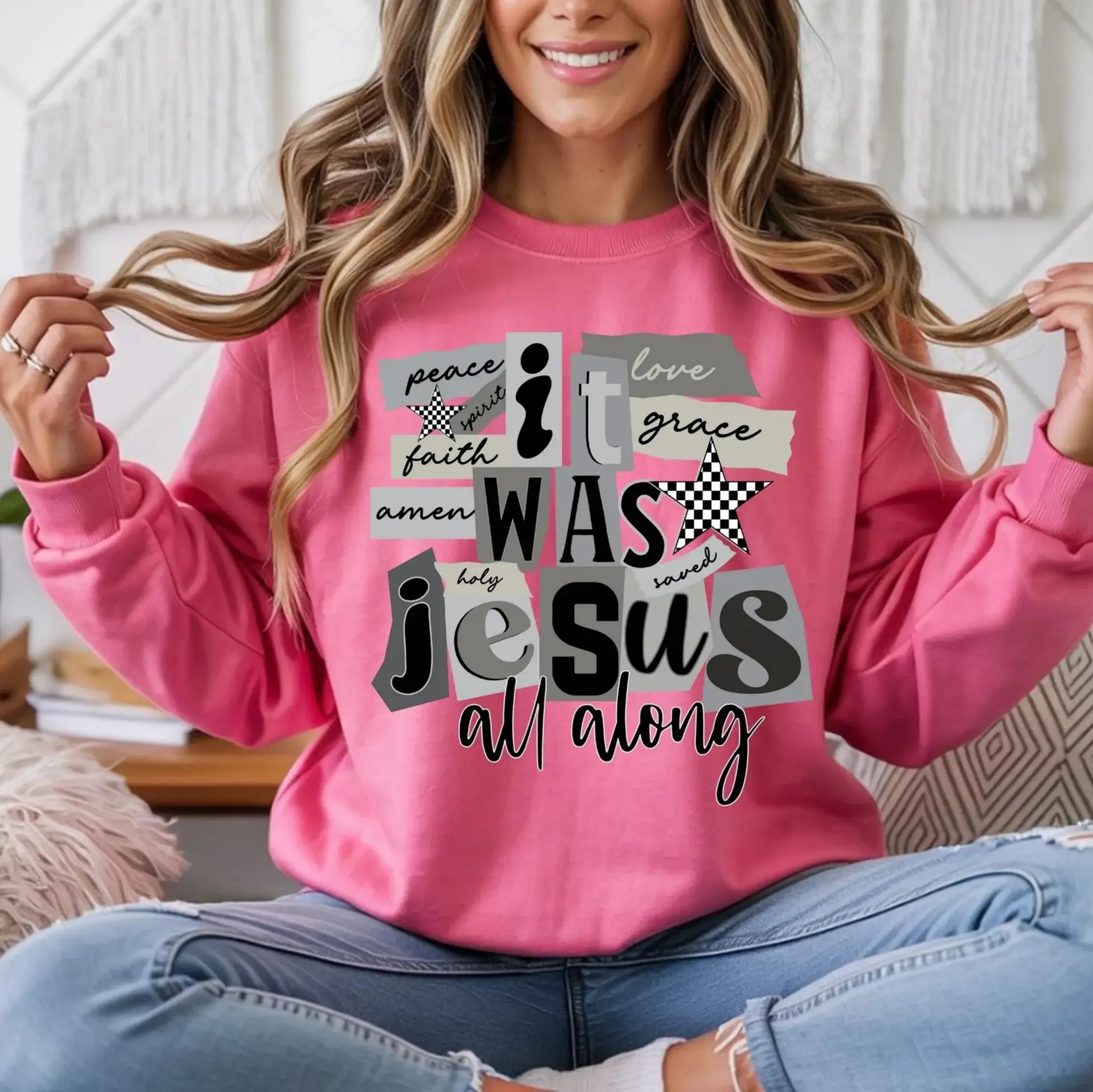 It was Jesus All alone Sweatshirt DuoCreationZ