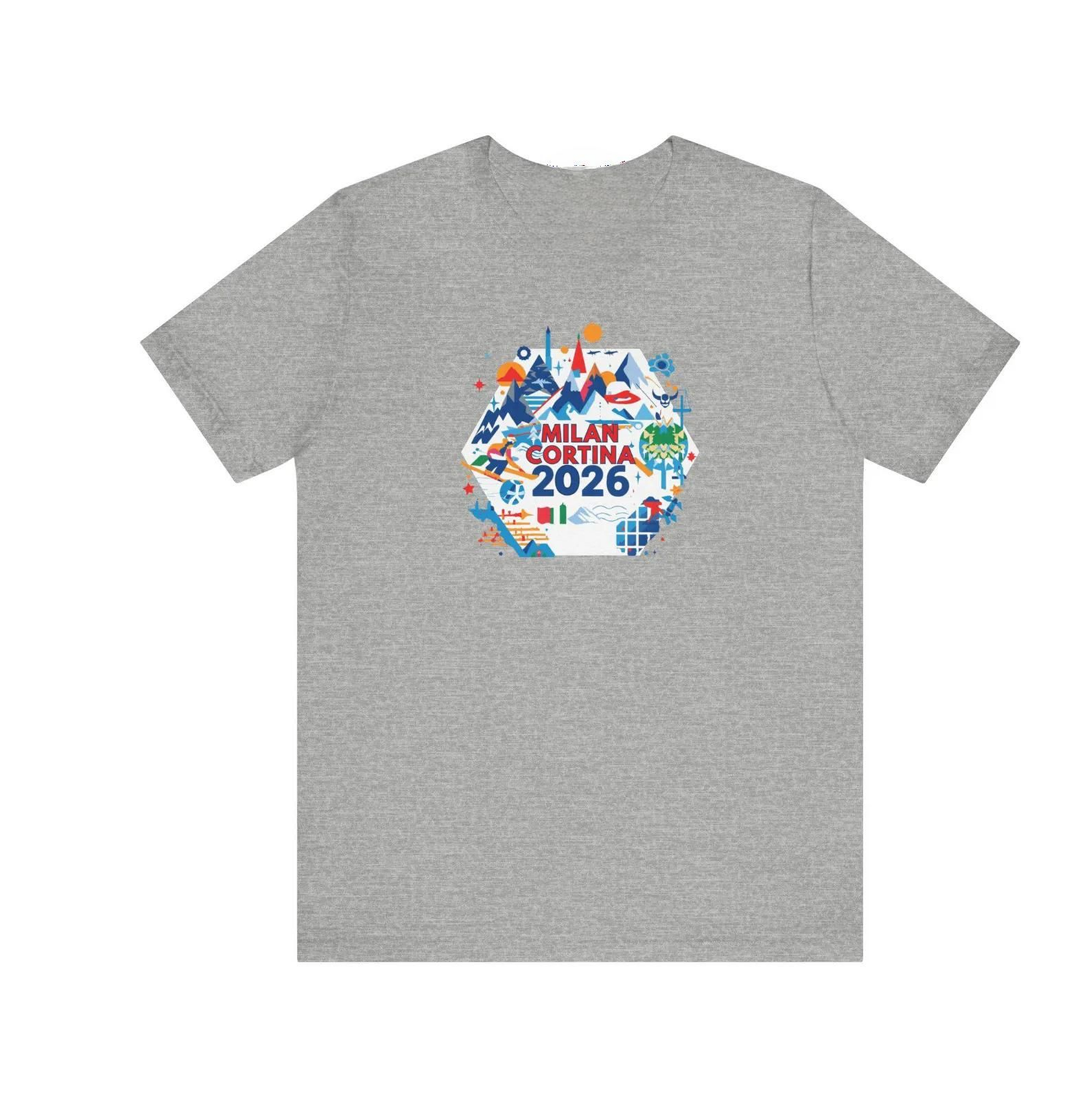 2026 Winter Sports Tee, Olympic Inspired, Milan Cortina, T Shirt