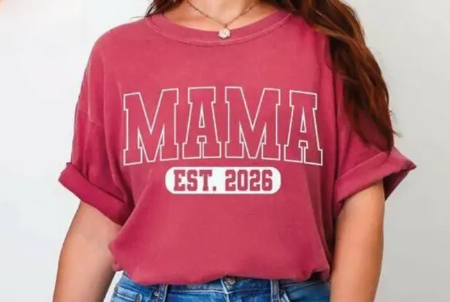 About Mama Est 2026 Graphic Tee Shirt DuoCreationZ