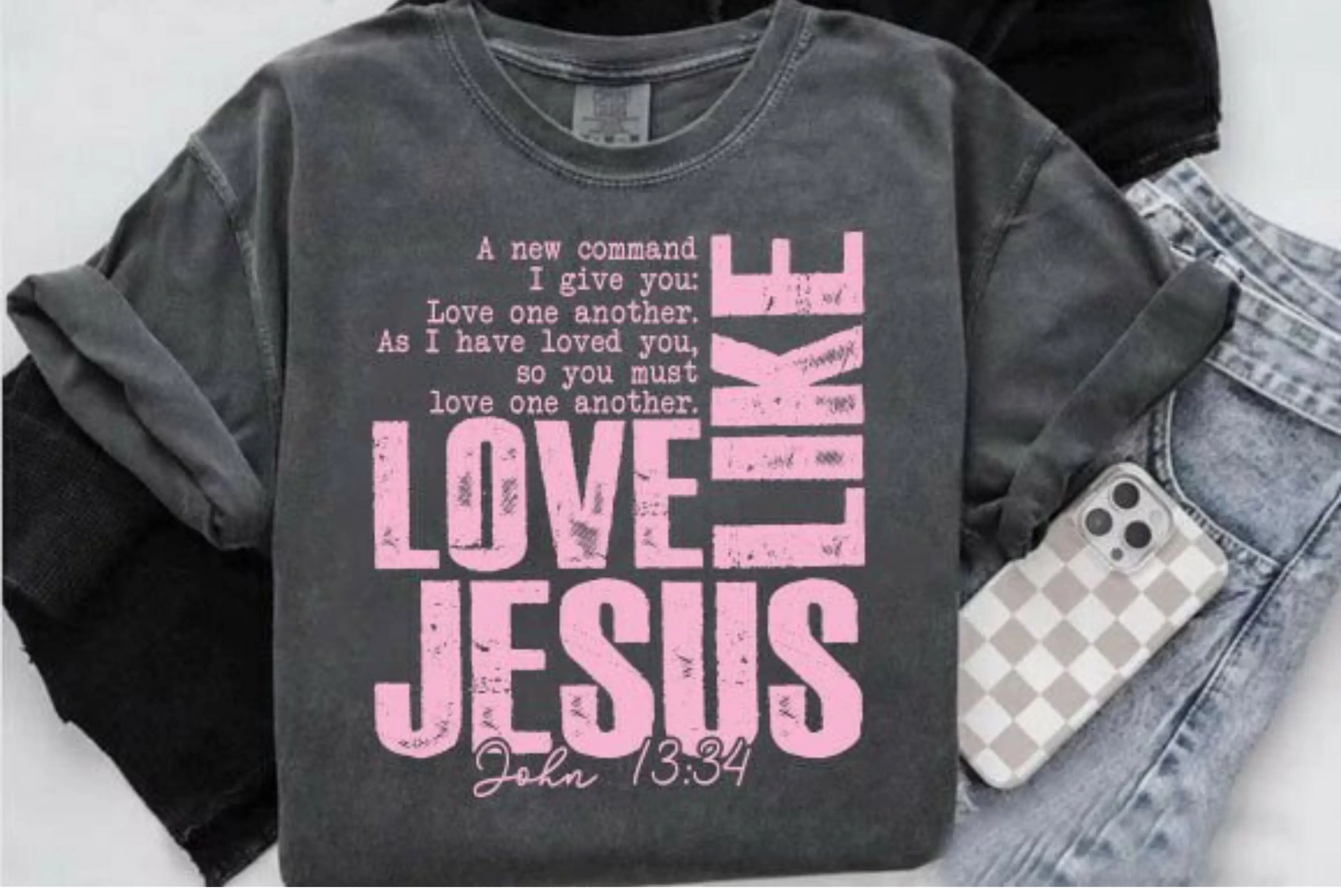 Love Like Jesus Sweatshirt John 13.34 DuoCreationZ