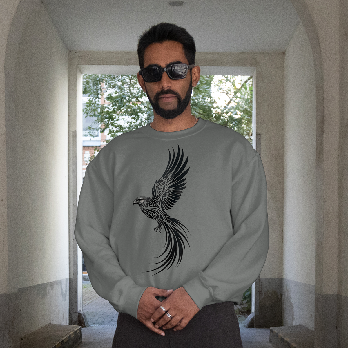 Tribal Phoenix Bird Sweatshirt