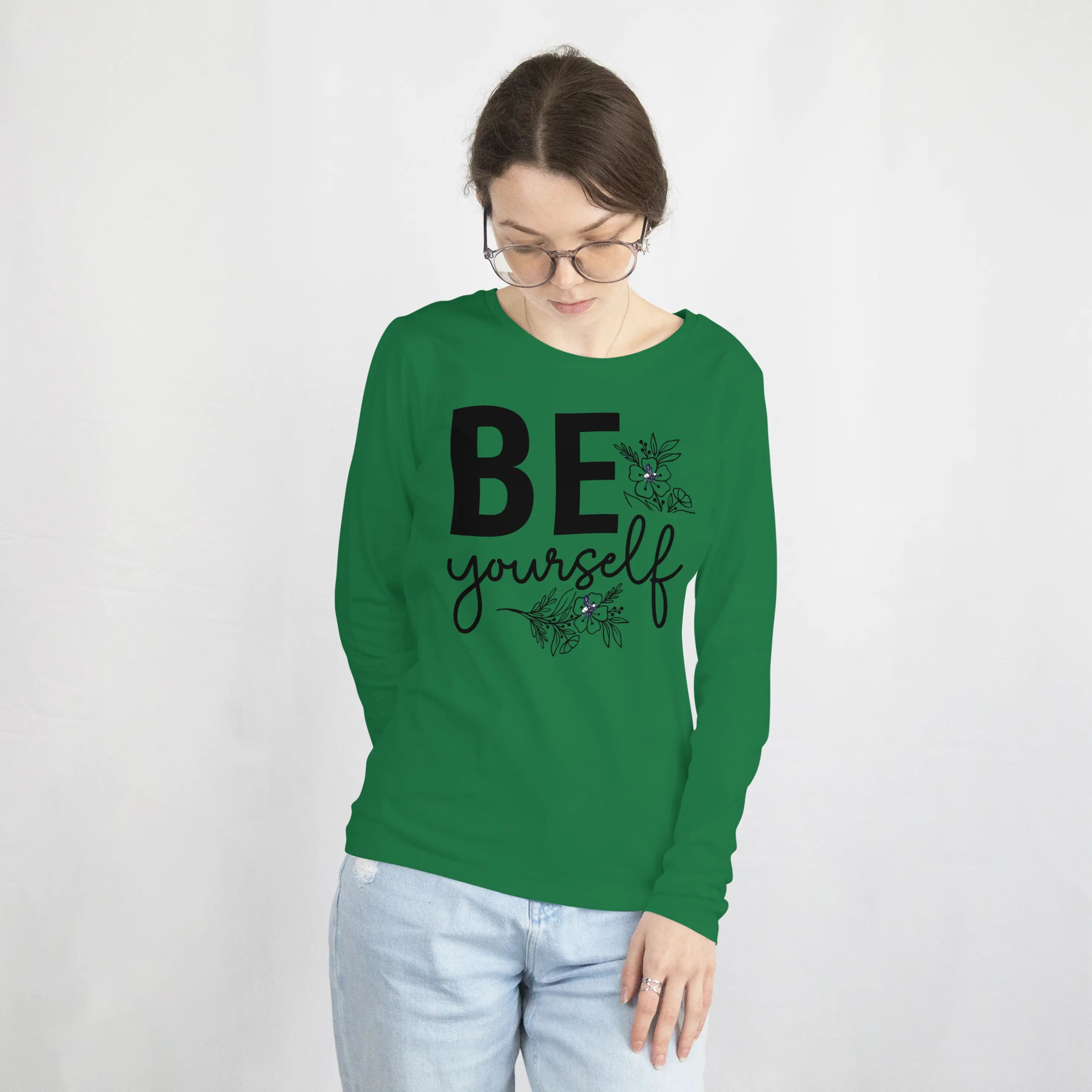 BE Yourself Inspirational Sweatshirt Duo Creation