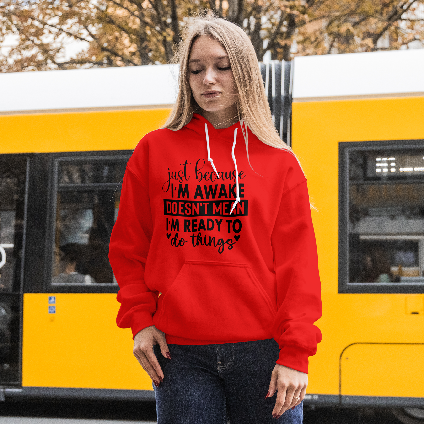 "Just Because I'm Awake" quote Sweatshirt