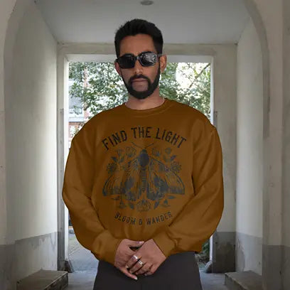 Find the light bloom & wander Sweatshirt DuoCreationZ