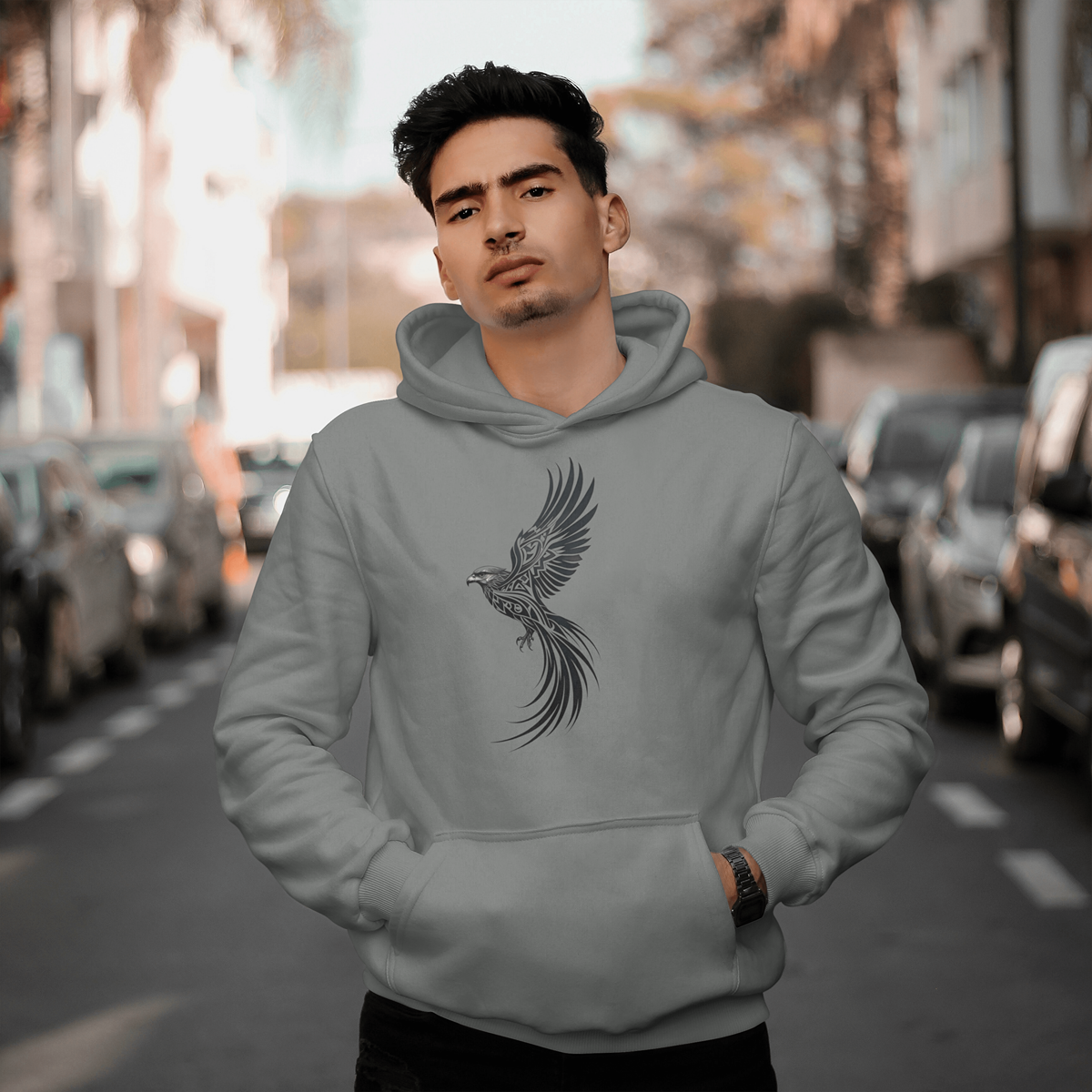 Tribal Bird Hoodies