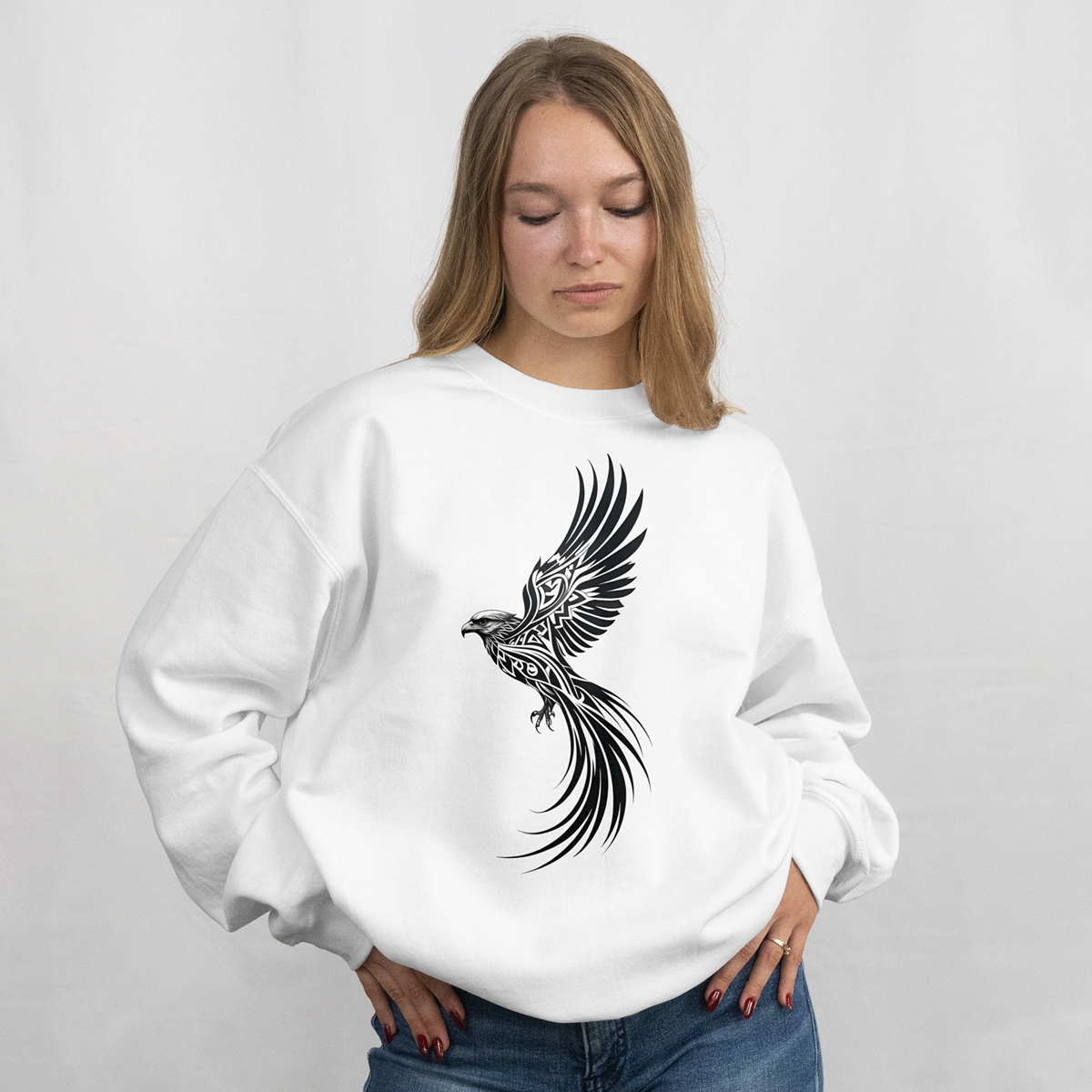 Tribal Phoenix Bird Sweatshirt