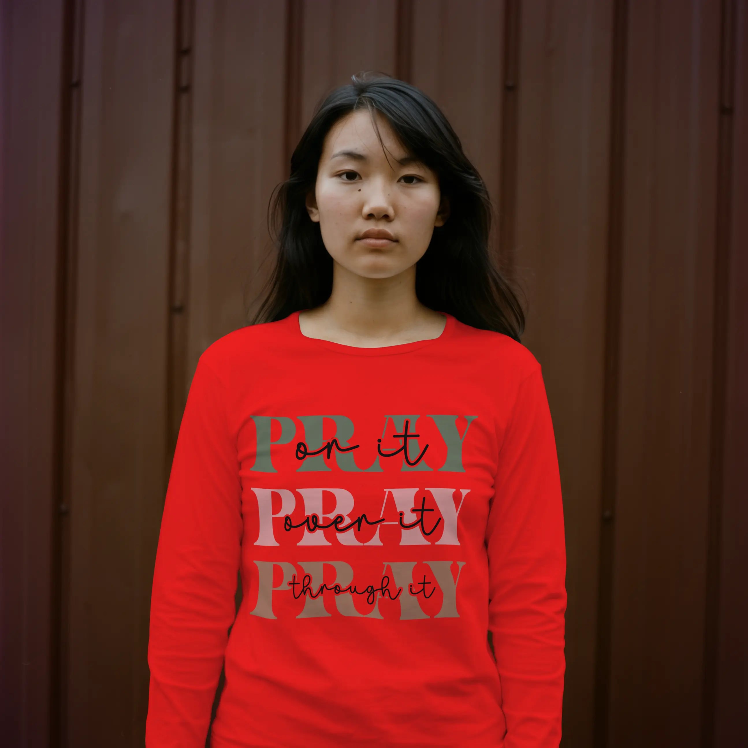 Pray On It Pray Over It Pray Through It Christian Religious SweatShirt DuoCreationZ