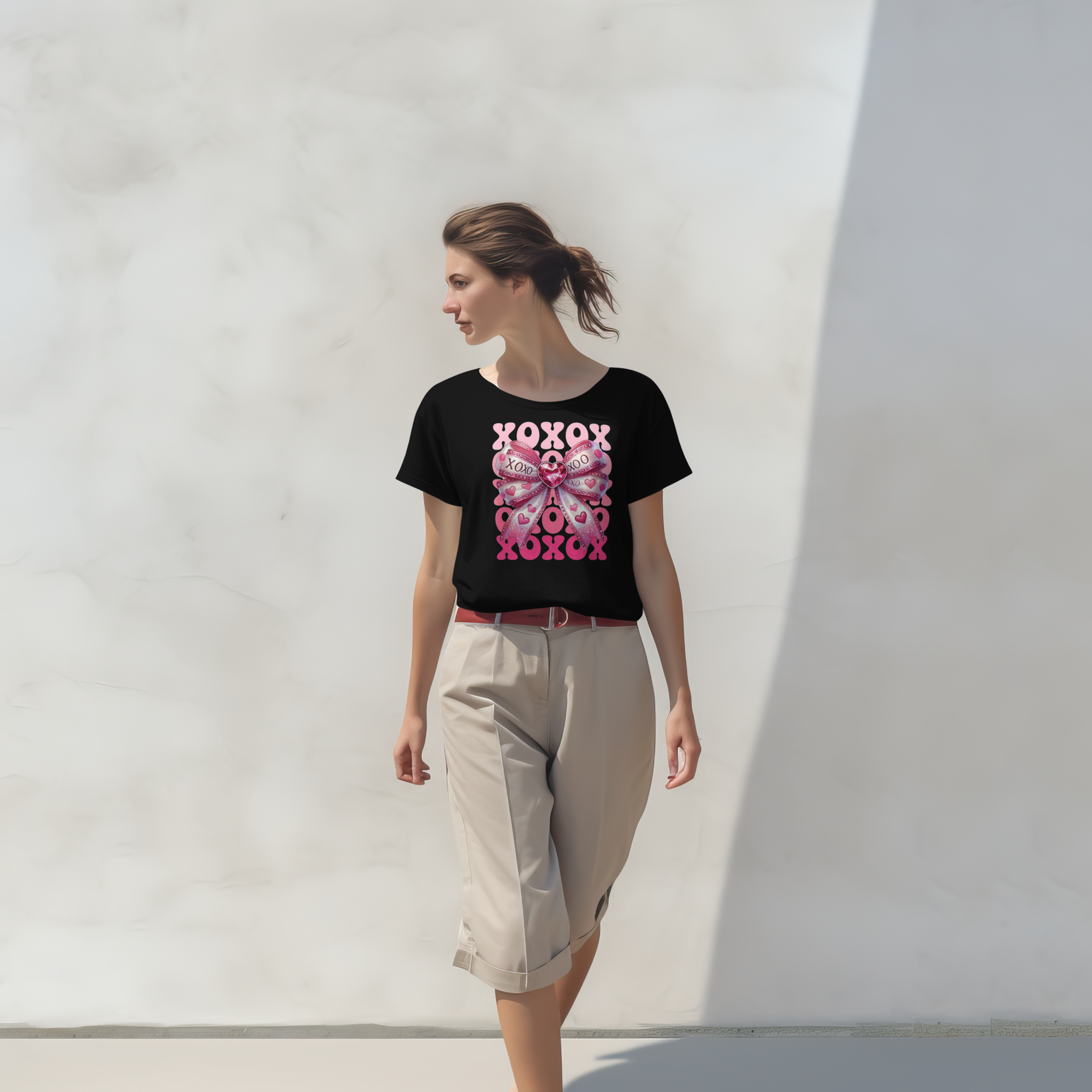 XOXO Ribbon Valentine's Day T Shirts