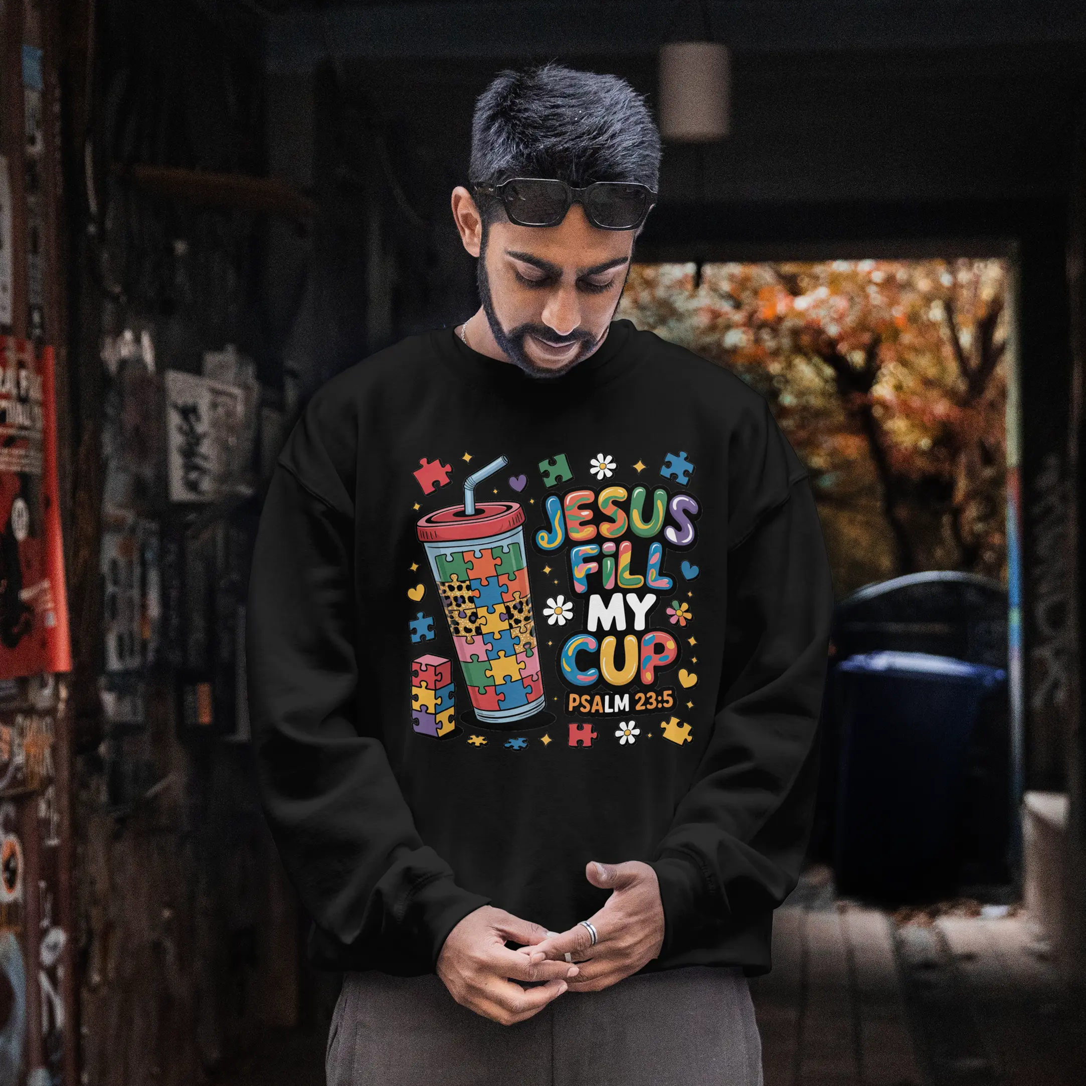 Jesus Fill My Cup graphic Sweatshirt DuoCreationZ