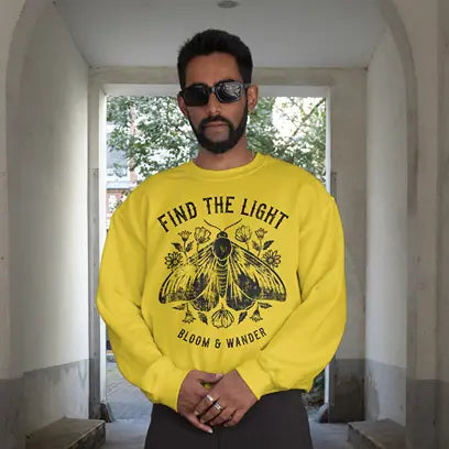 Find the light bloom & wander Sweatshirt DuoCreationZ
