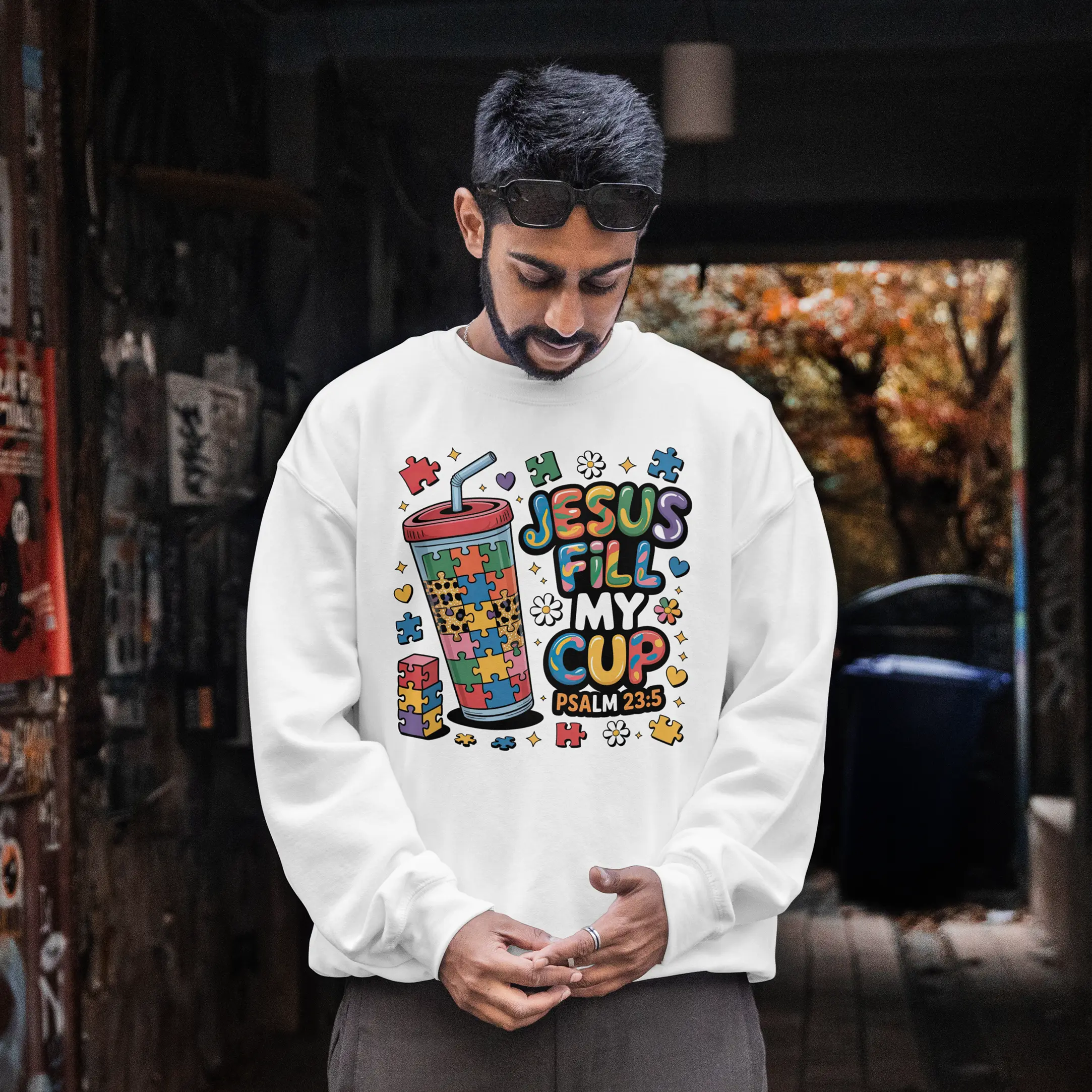 Jesus Fill My Cup graphic Sweatshirt DuoCreationZ