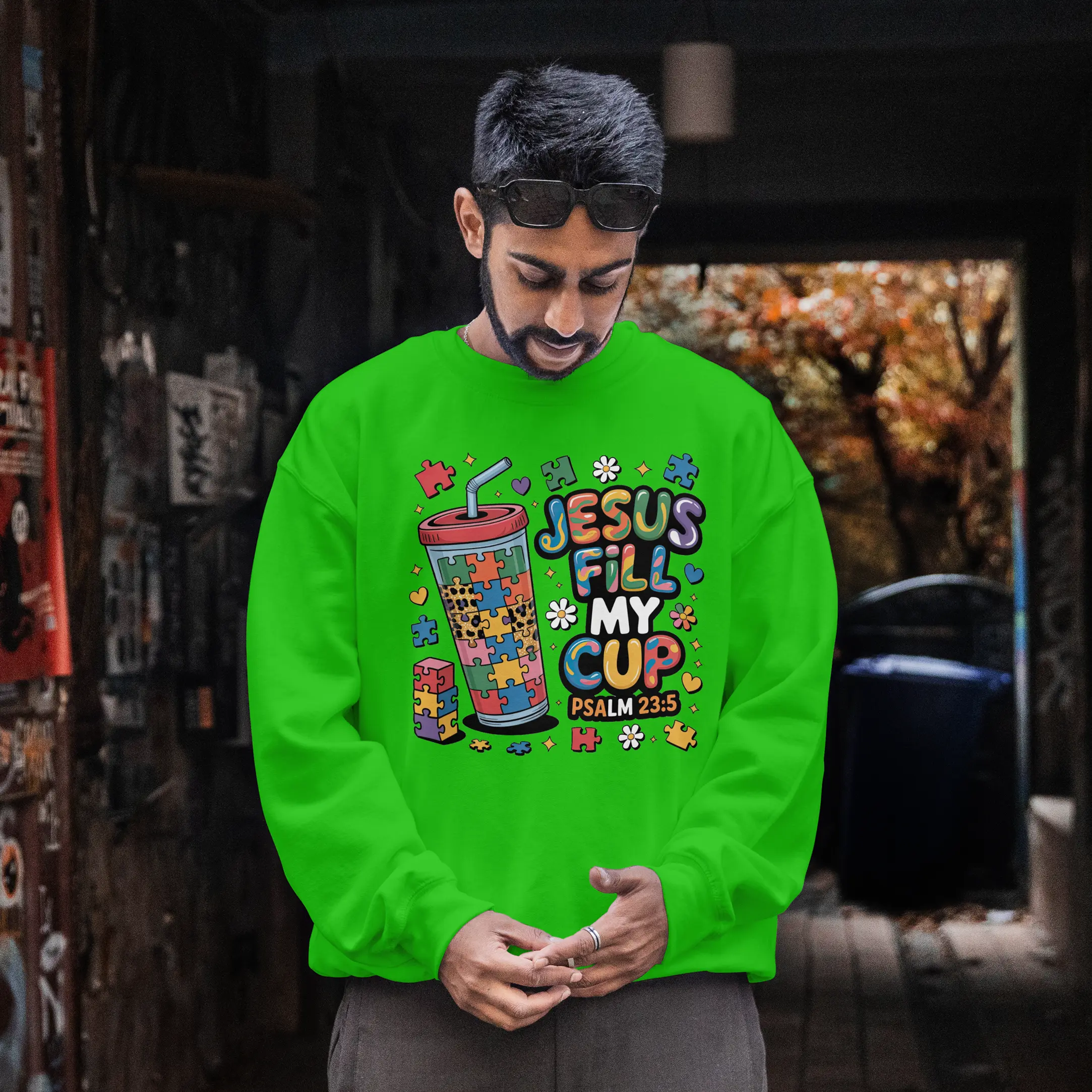 Jesus Fill My Cup graphic Sweatshirt DuoCreationZ