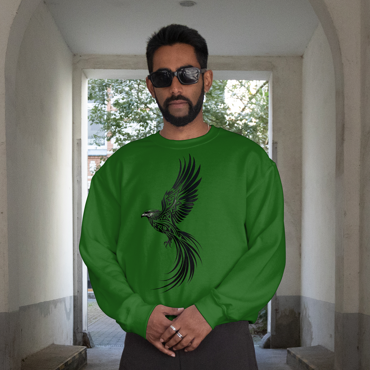 Tribal Phoenix Bird Sweatshirt
