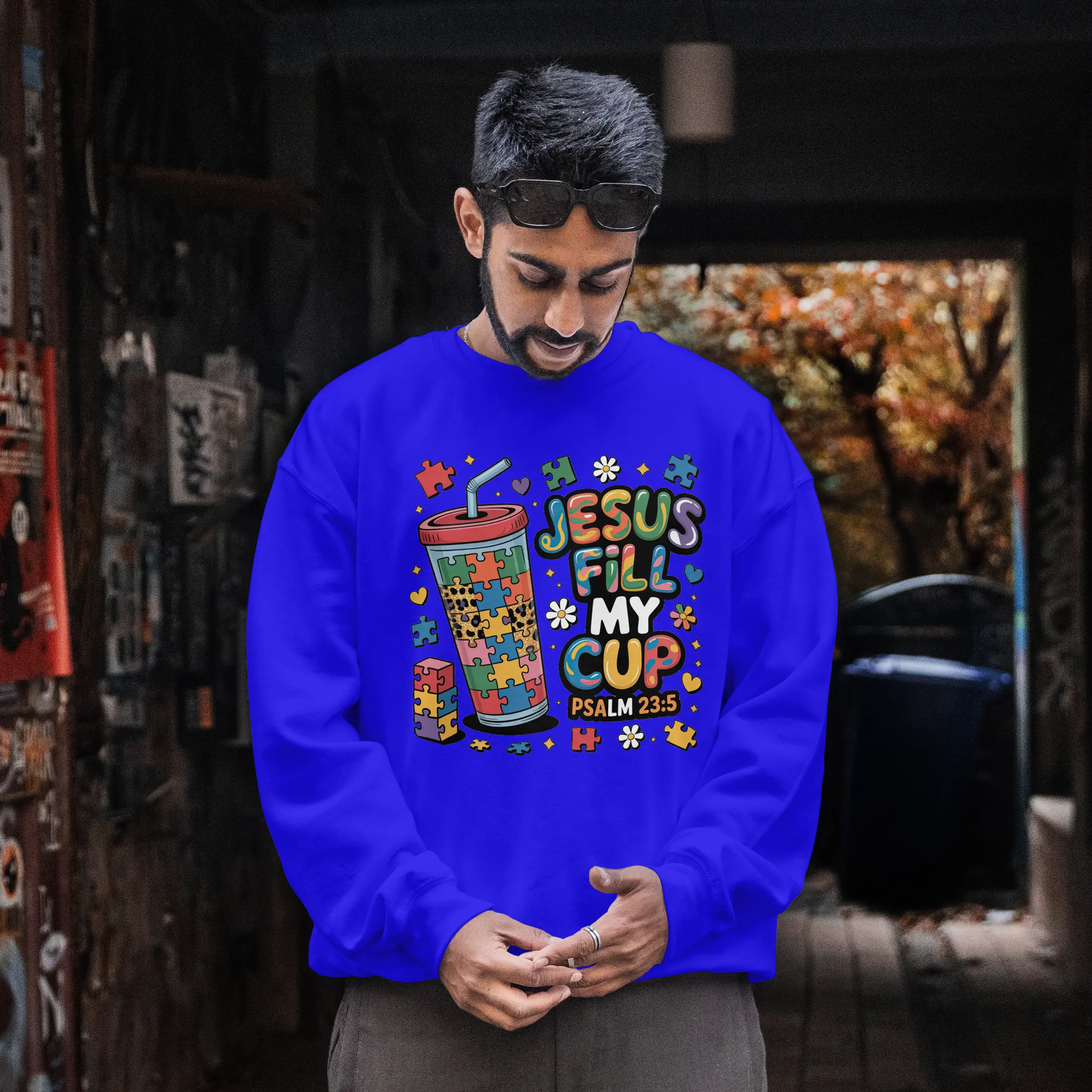 Jesus Fill My Cup graphic Sweatshirt DuoCreationZ