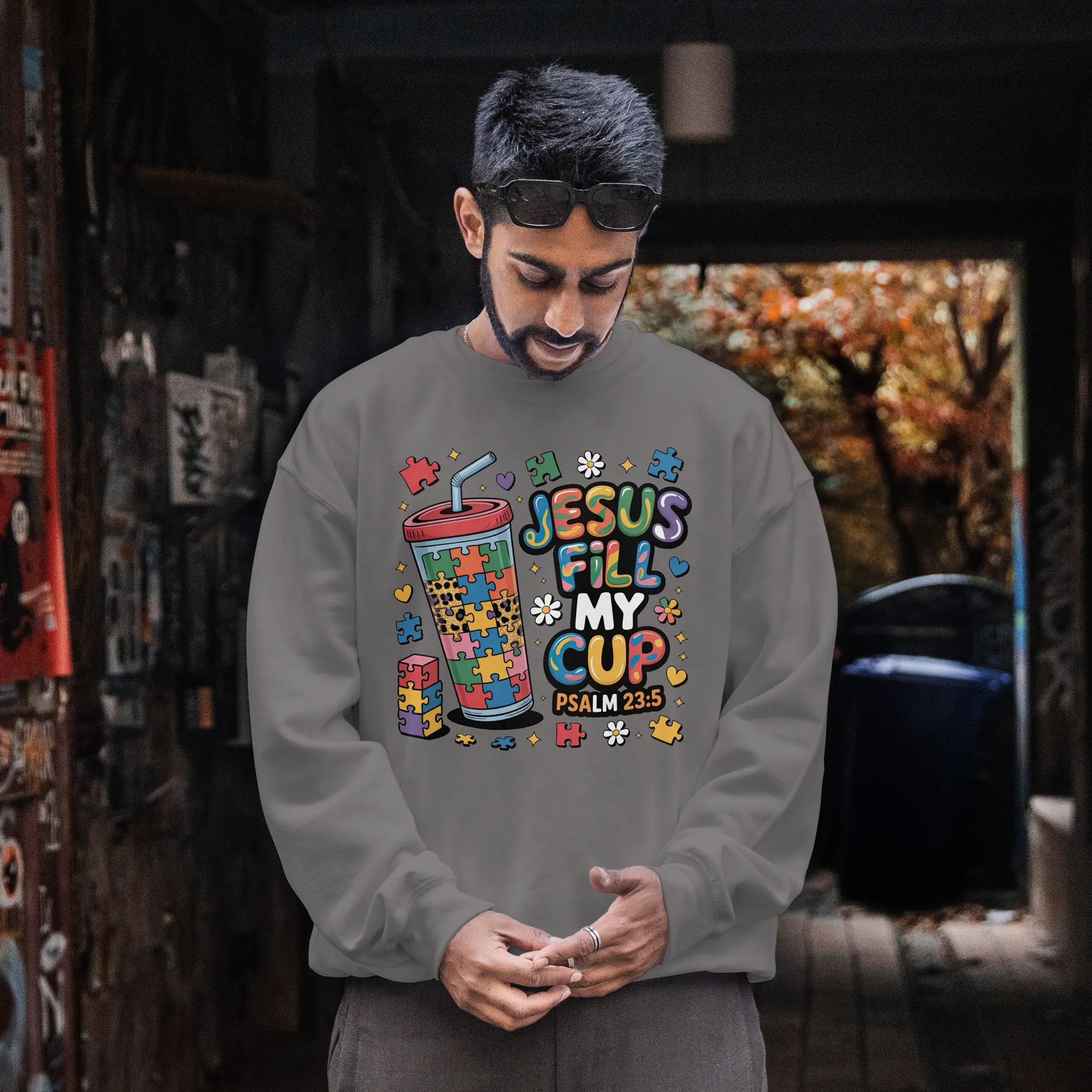 Jesus Fill My Cup graphic Sweatshirt DuoCreationZ