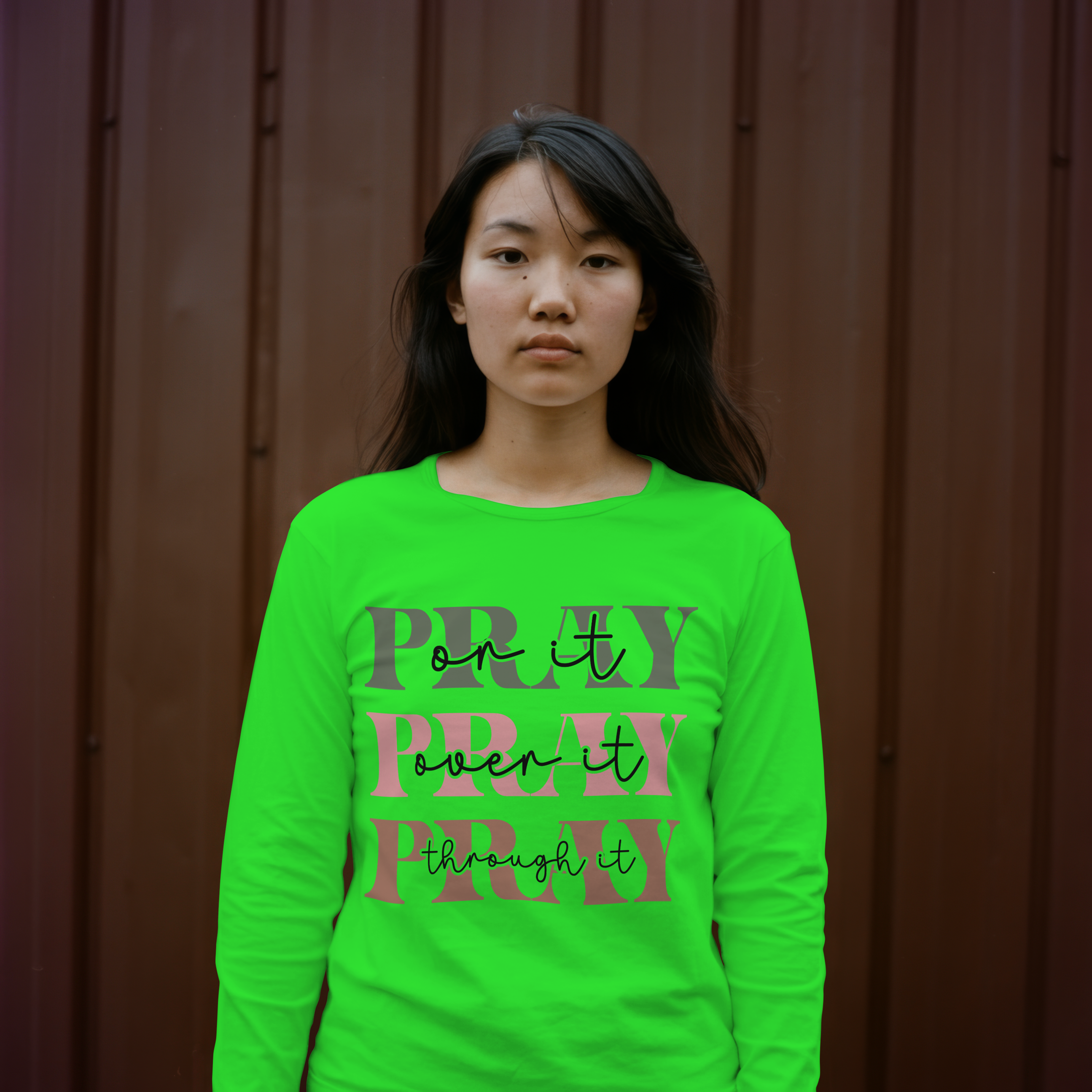 Pray On It Pray Over It Pray Through It Christian Religious SweatShirt