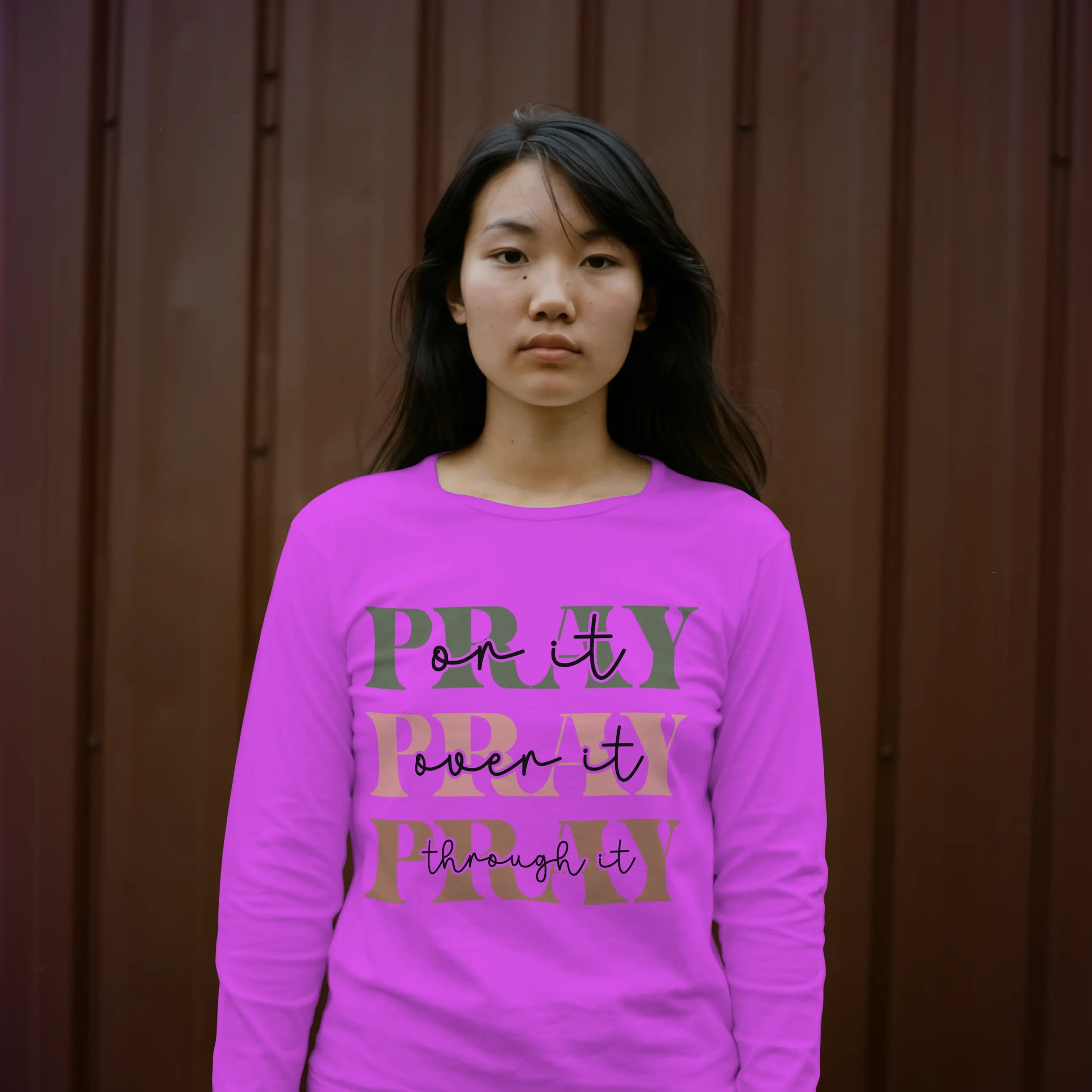 Pray On It Pray Over It Pray Through It Christian Religious SweatShirt DuoCreationZ