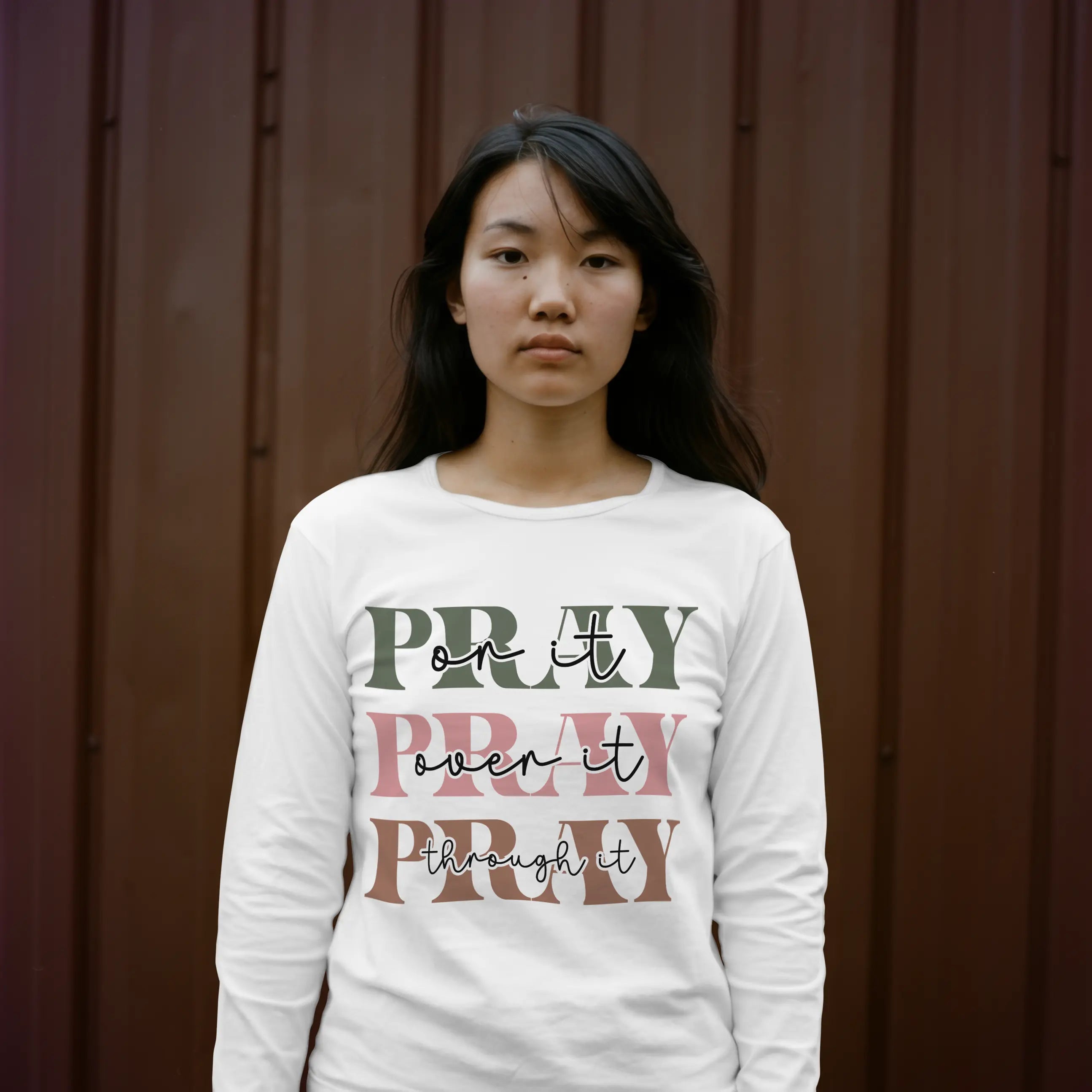 Pray On It Pray Over It Pray Through It Christian Religious SweatShirt DuoCreationZ