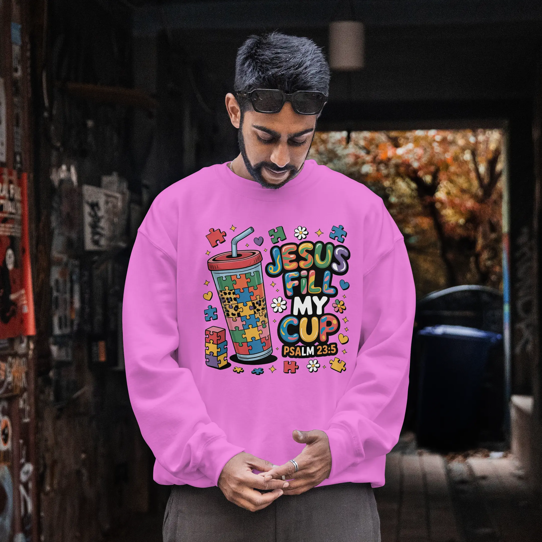 Jesus Fill My Cup graphic Sweatshirt DuoCreationZ