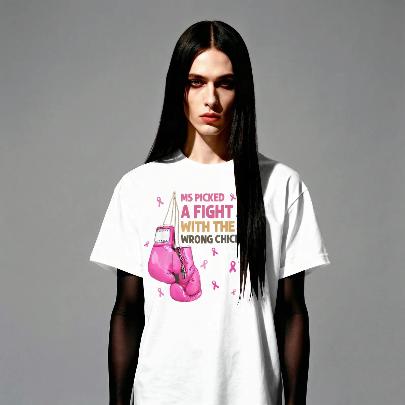 MS Warrior MS Picked A Fight Multiple Sclerosis Awareness T-Shirt DuoCreationZ