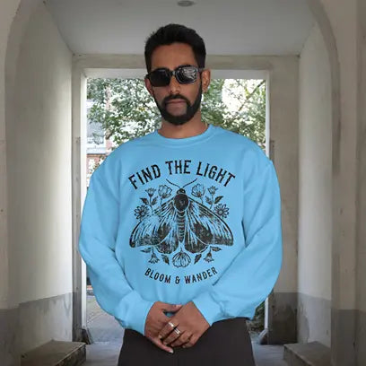 Find the light bloom & wander Sweatshirt DuoCreationZ