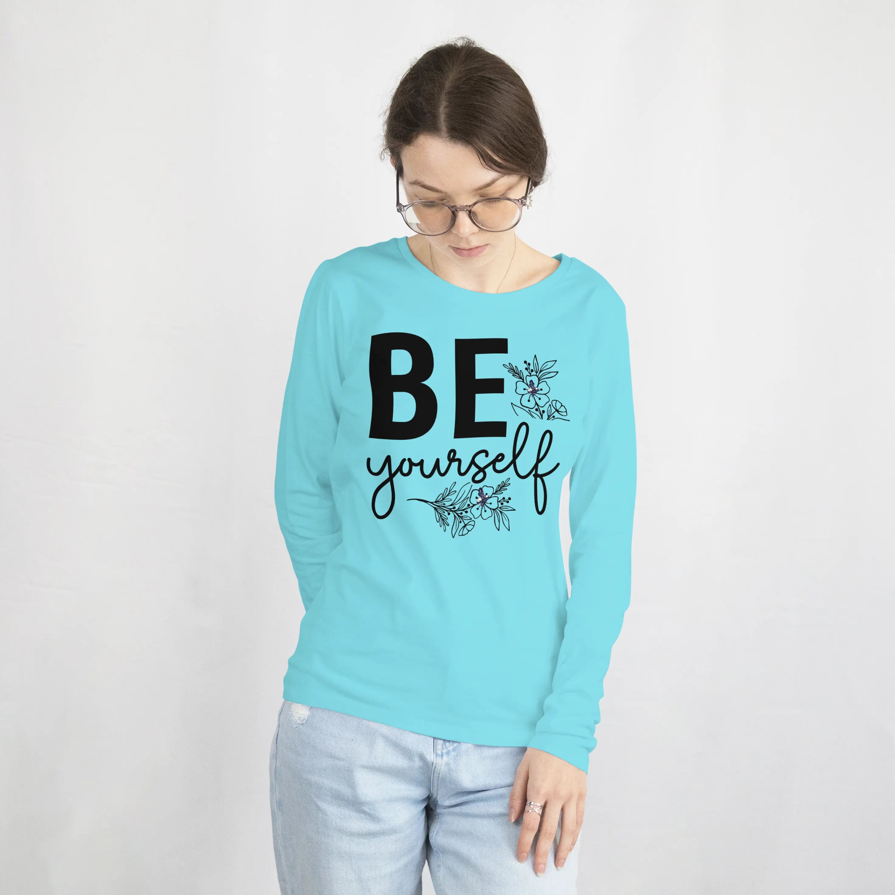 BE Yourself Inspirational Sweatshirt Duo Creation