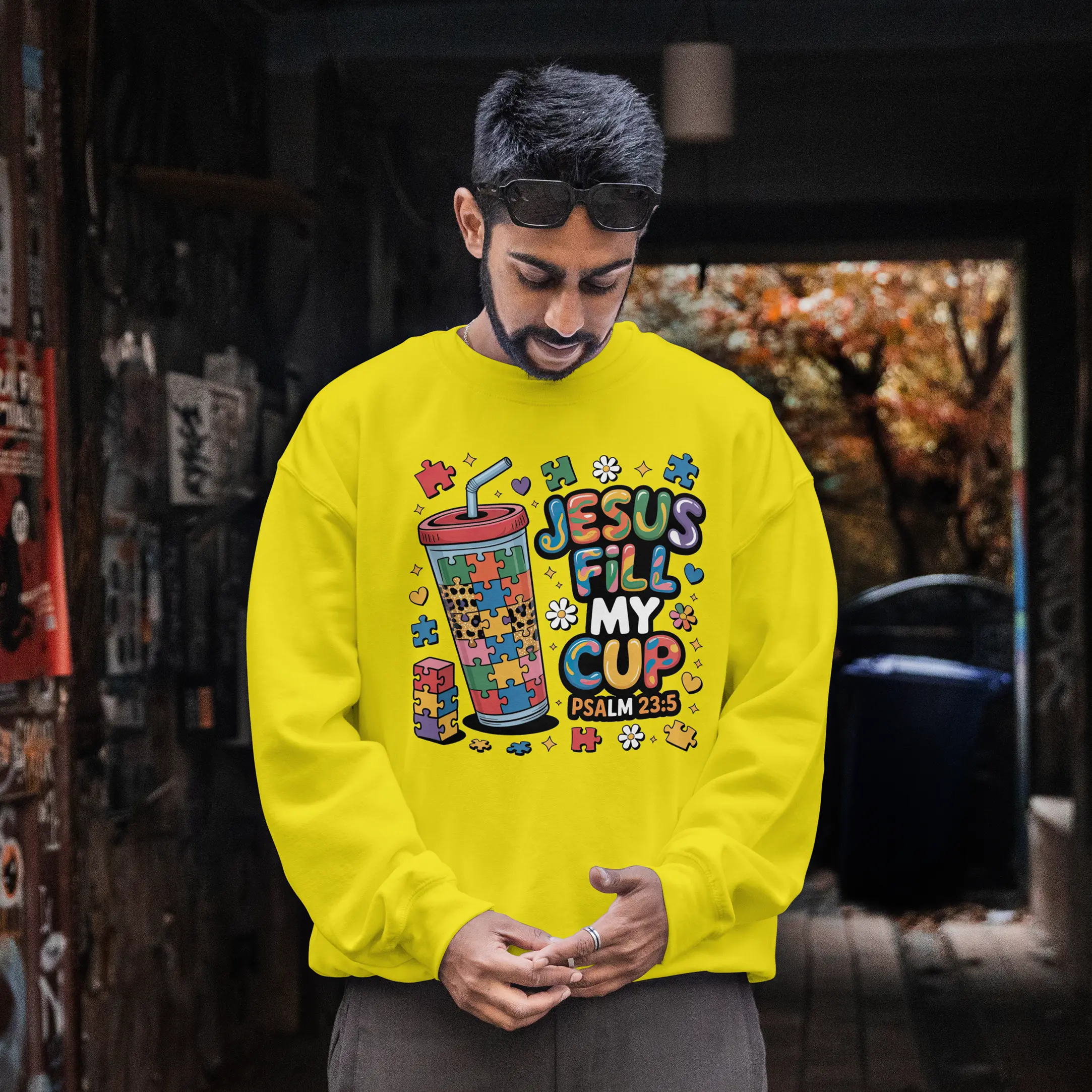 Jesus Fill My Cup graphic Sweatshirt DuoCreationZ