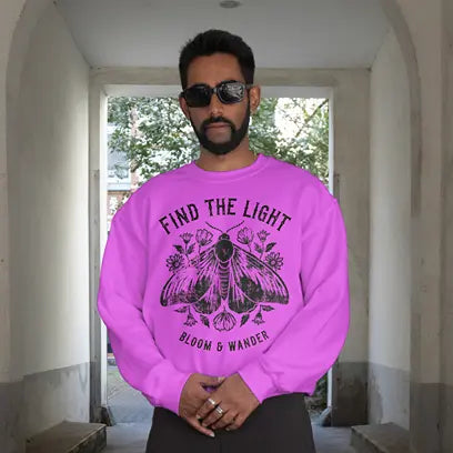 Find the light bloom & wander Sweatshirt DuoCreationZ